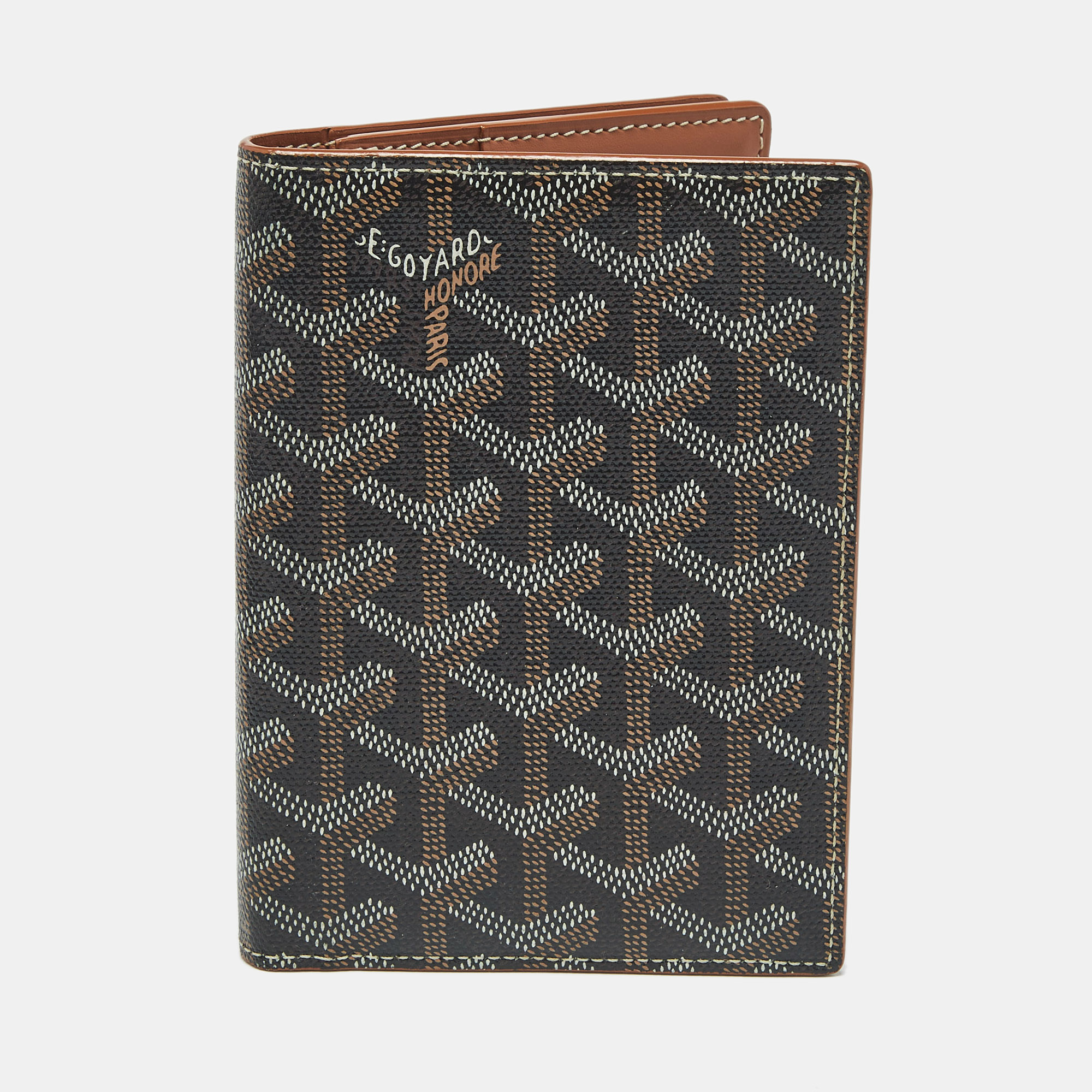 

Goyard Brown Goyardine Coated Canvas and Leather Travel Wallet