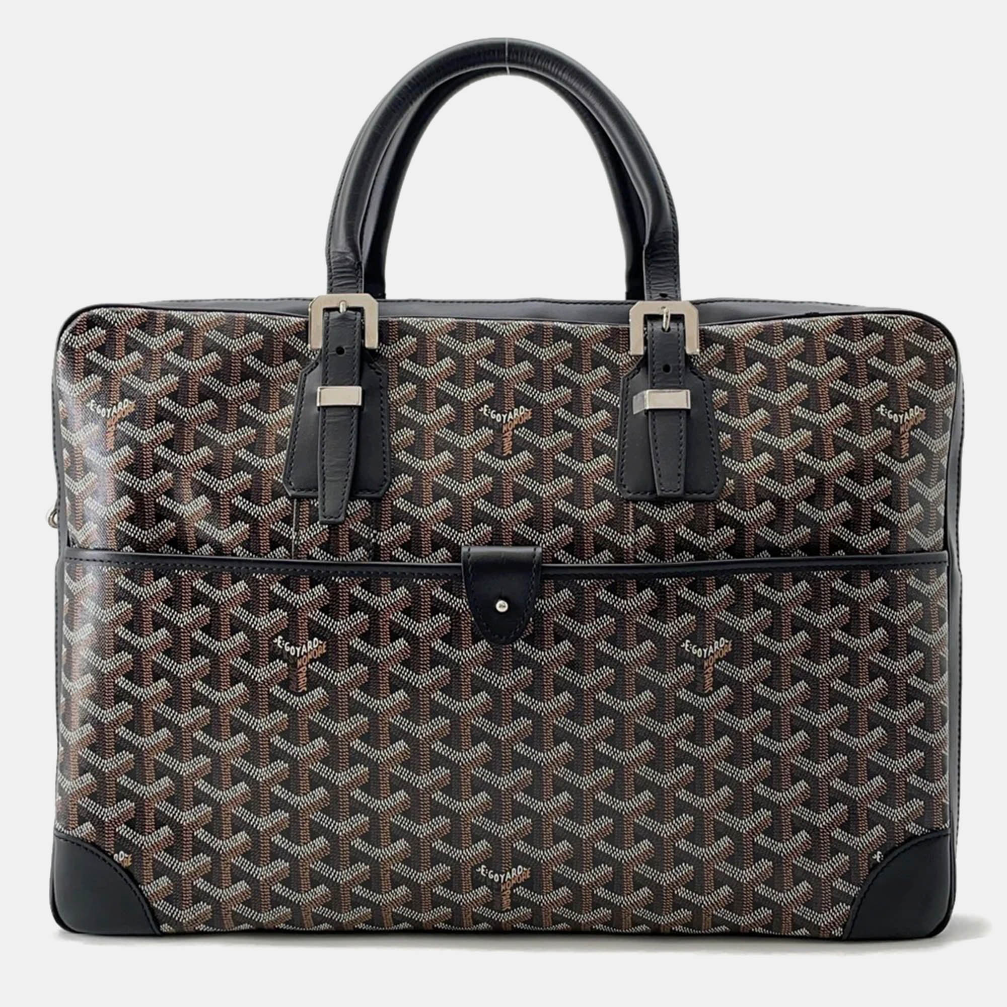 

Goyard Ambasard Black Pvc Leather Size Mm