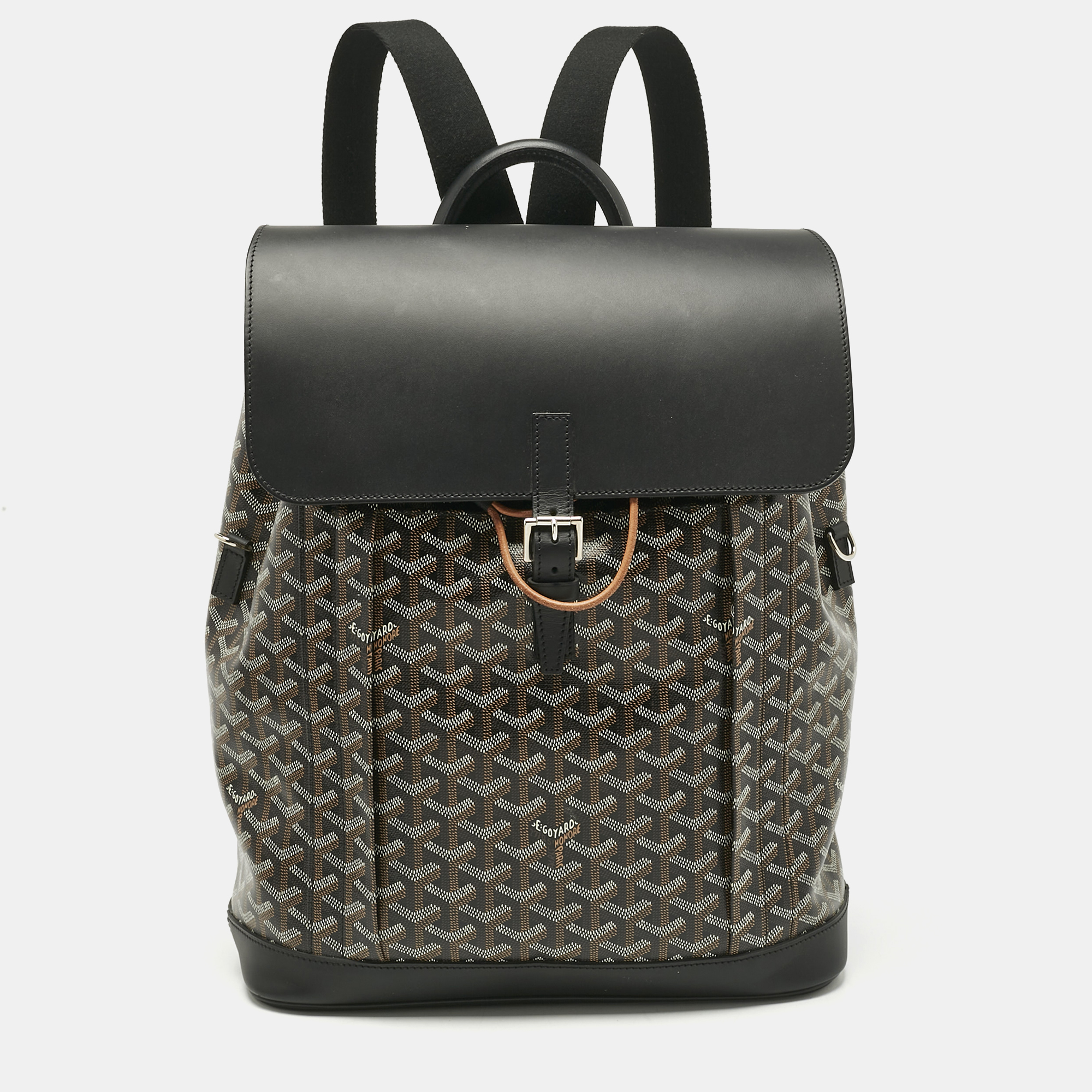 

Goyard Black Goyardine Coated Canvas and Leather Alpin MM Backpack