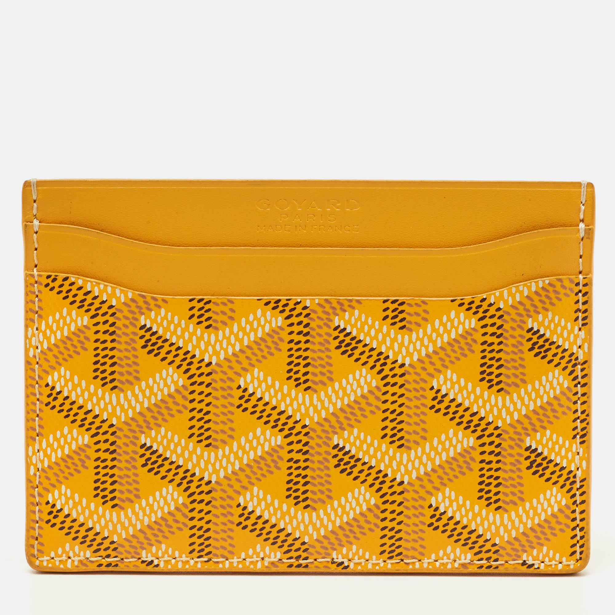 

Goyard Yellow Goyardine Coated Canvas and Leather Saint Sulpice Card Holder