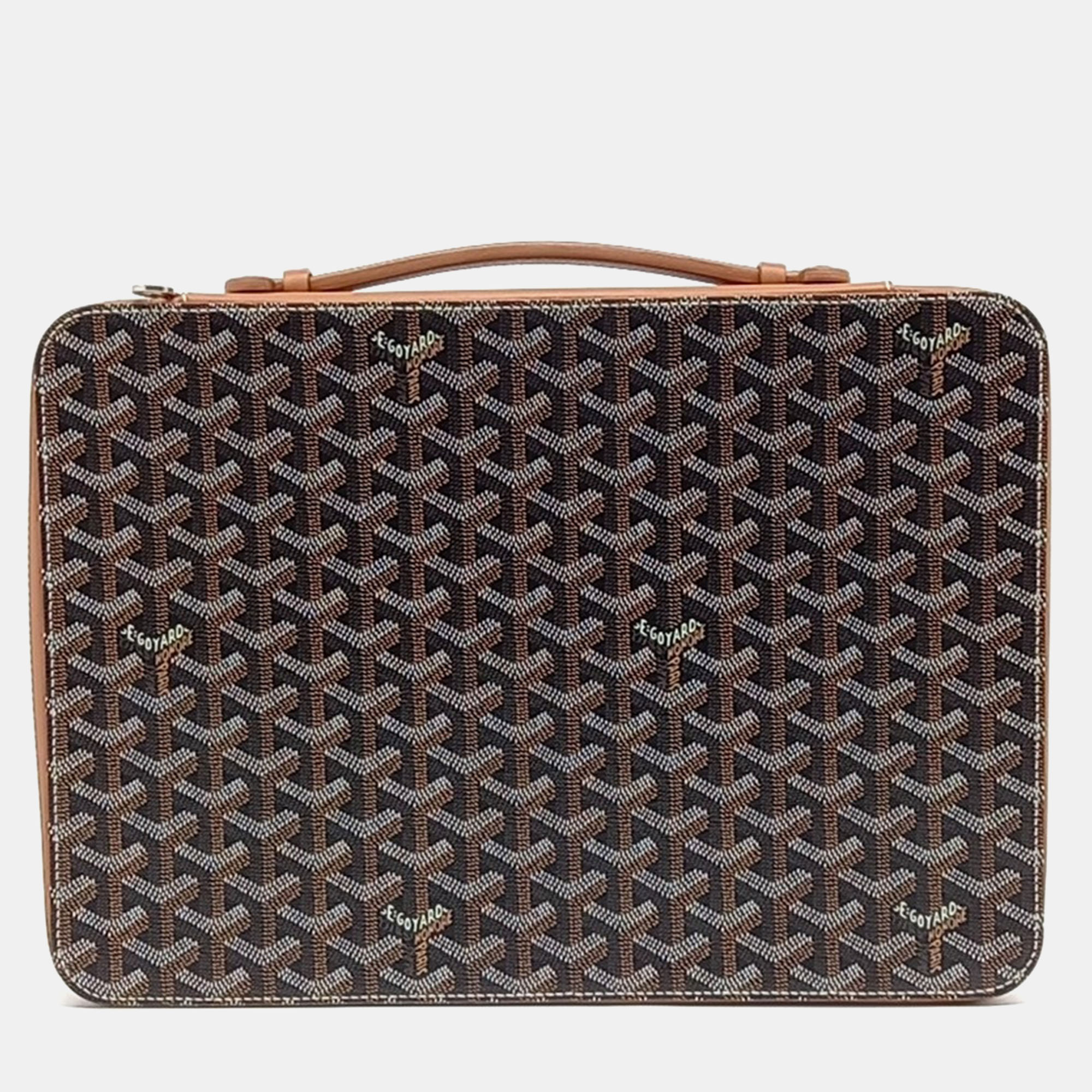 

Goyard Black Brown Coated Canvas Compagnon Universal