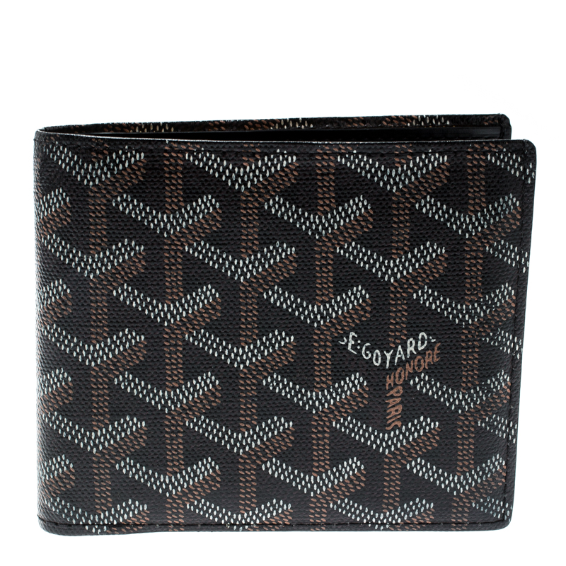 Goyard Brown/White Coated Canvas Victoire Bifold Wallet