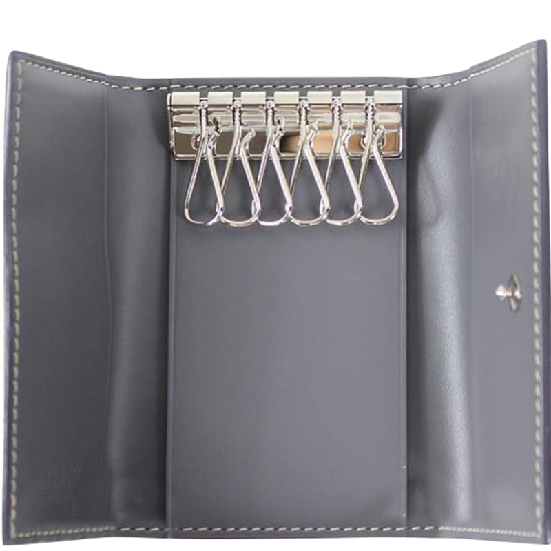 

Goyard Gray Coated Canvas Leather 6 Series Key Case, Grey