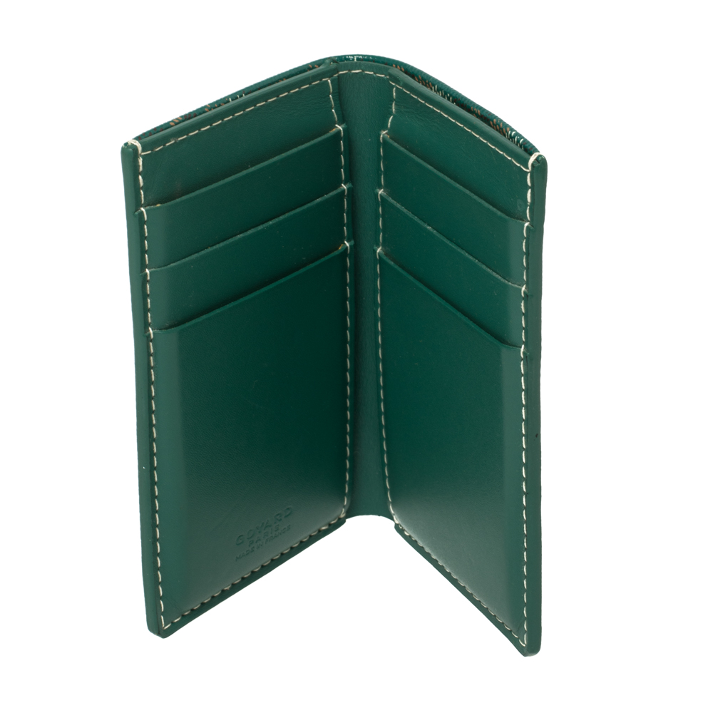 Goyard Saint Pierre Goyardine Bifold Wallet - Green Wallets, Accessories -  GOY37842
