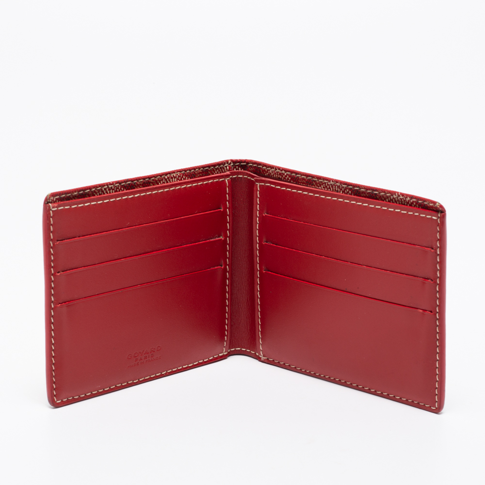 

Goyard Red Goyardine Coated Canvas Victoire Wallet