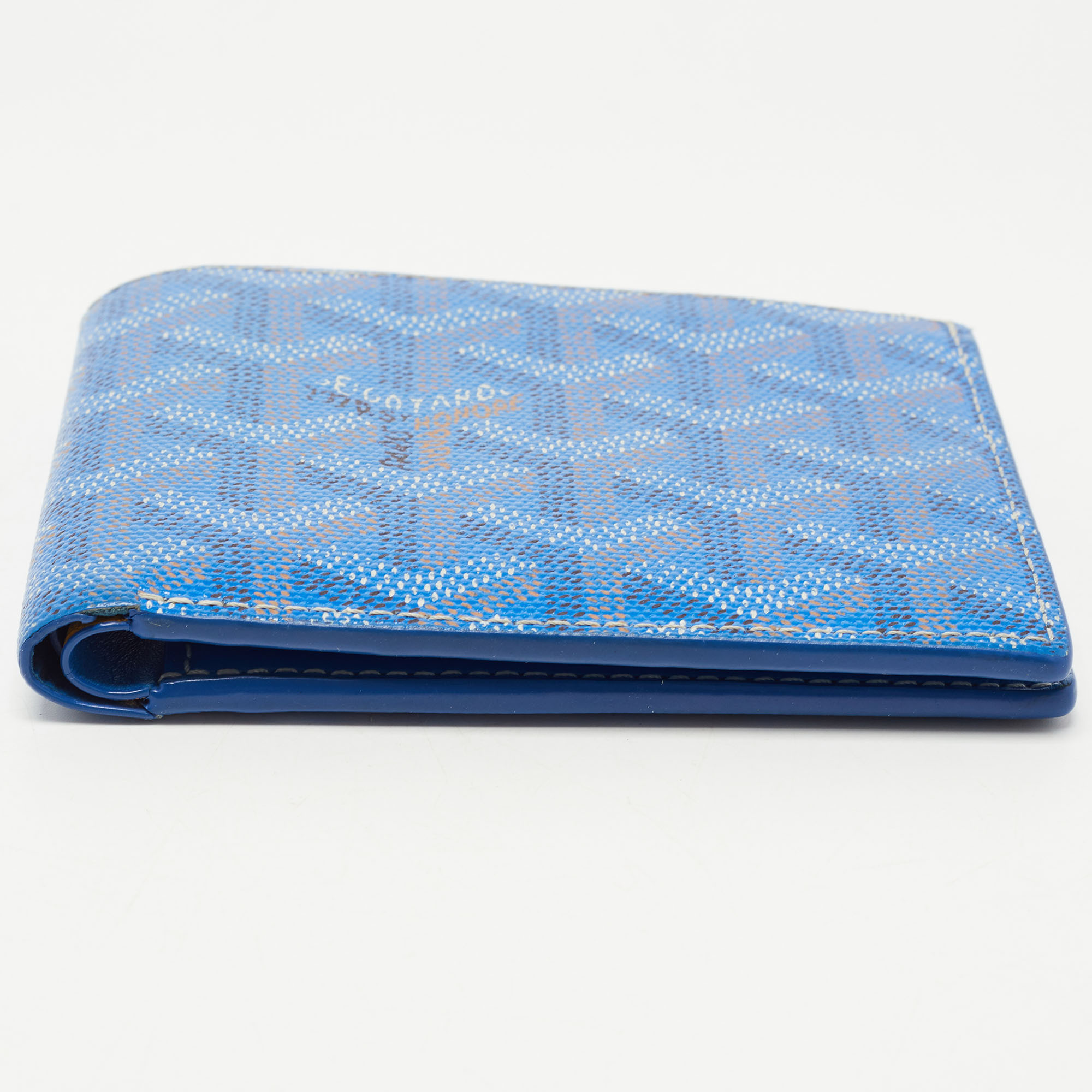 Goyard Victoire Wallet (Blue) bifold Bi-fold wallet/leather/bill  compartment