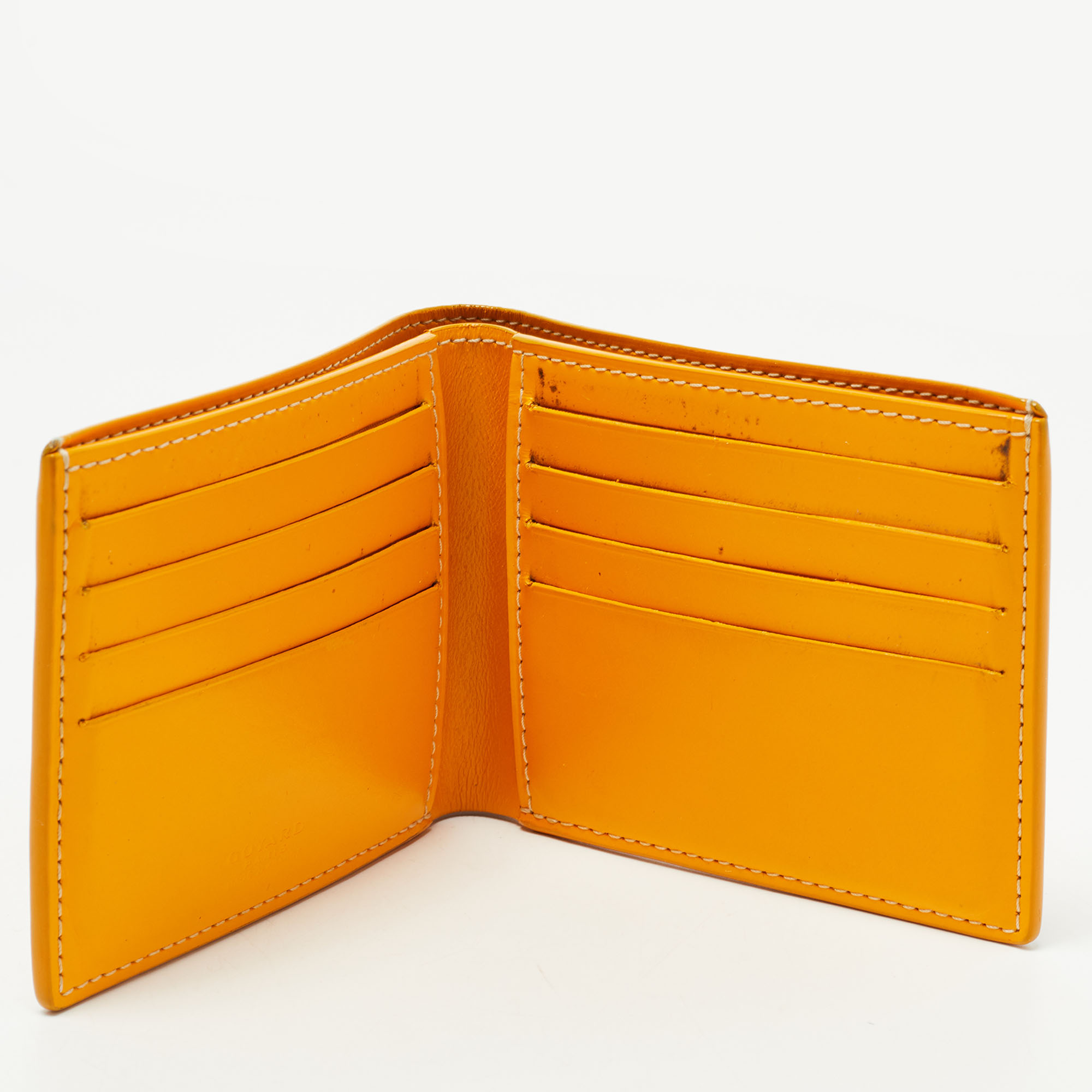 

Goyard Yellow Goyardine Coated Canvas Victoire Bifold Wallet