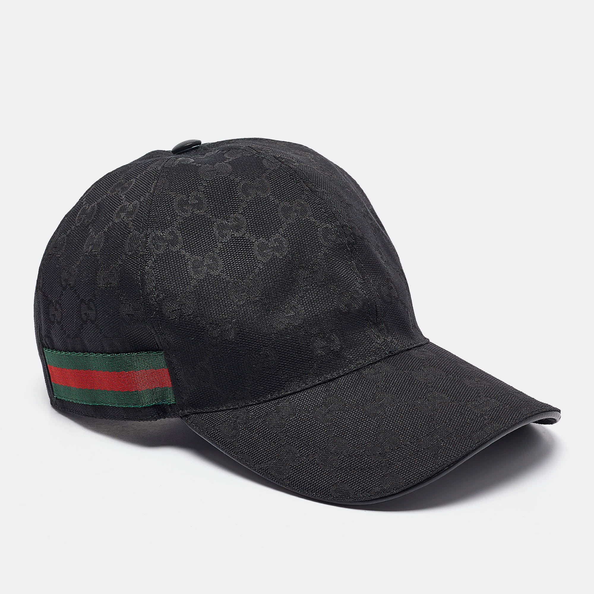 

Gucci Black Original GG Canvas Web Baseball Cap
