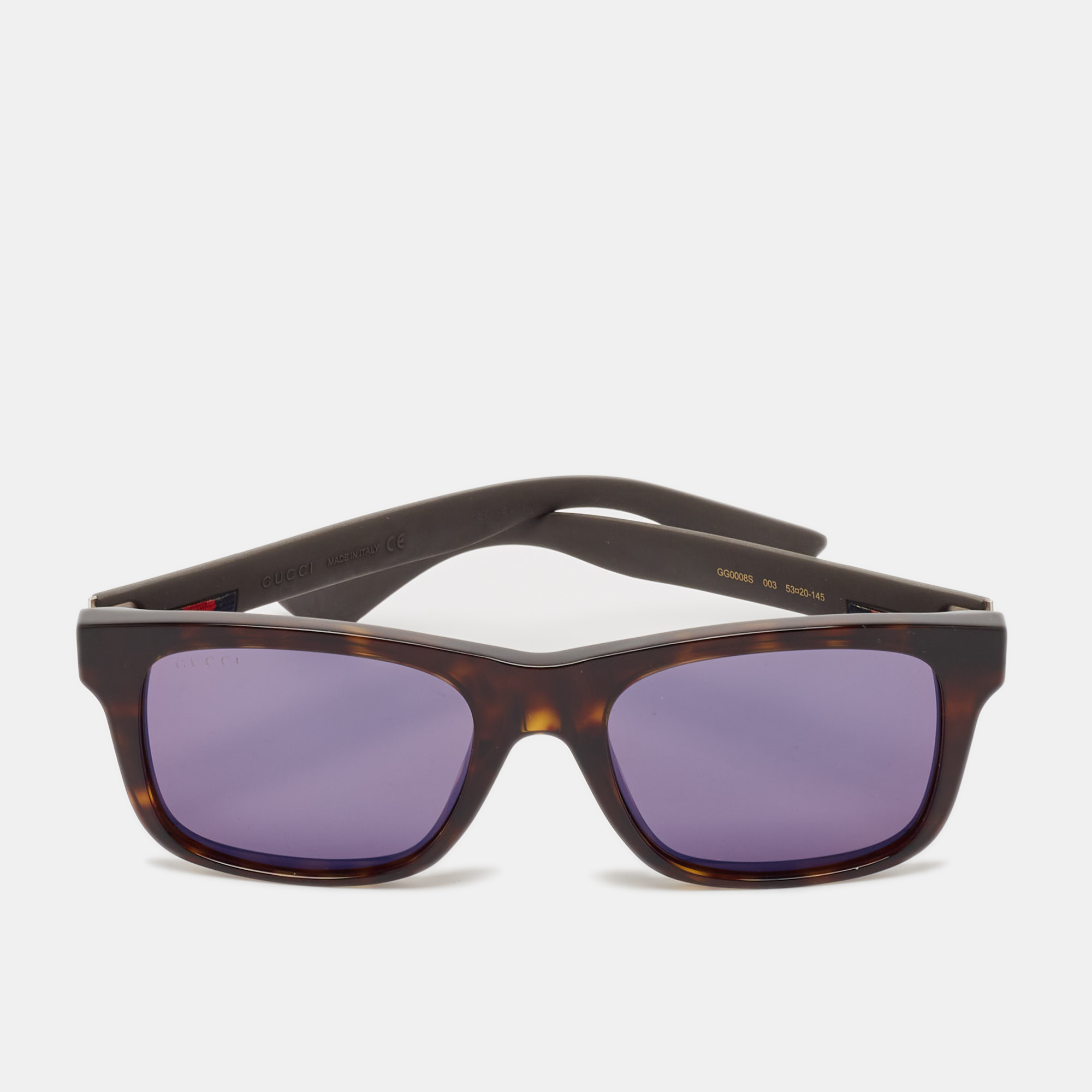 

Gucci Black GG0008S Web Square Sunglasses