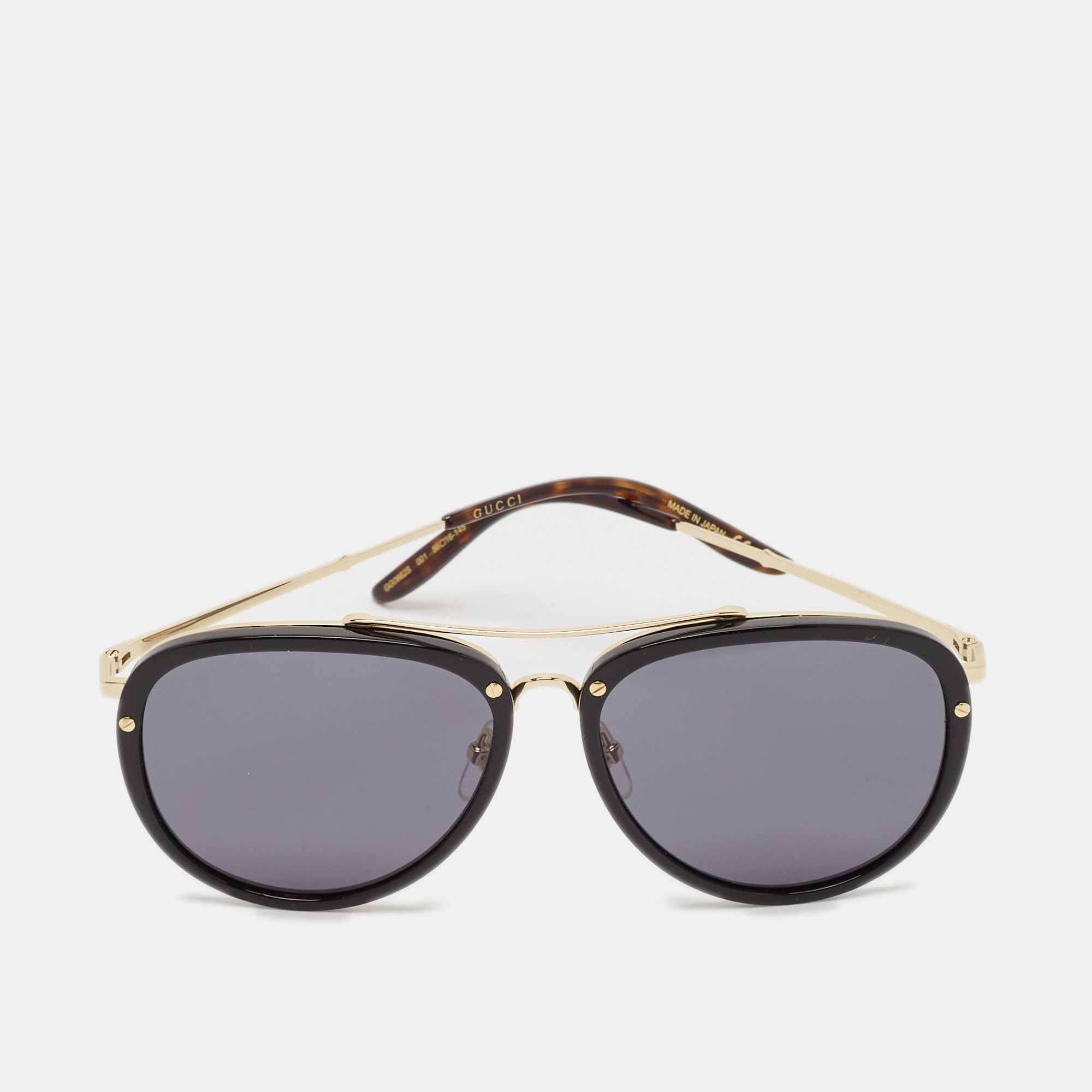 

Gucci Black/Gold GG0662S Aviator Sunglasses