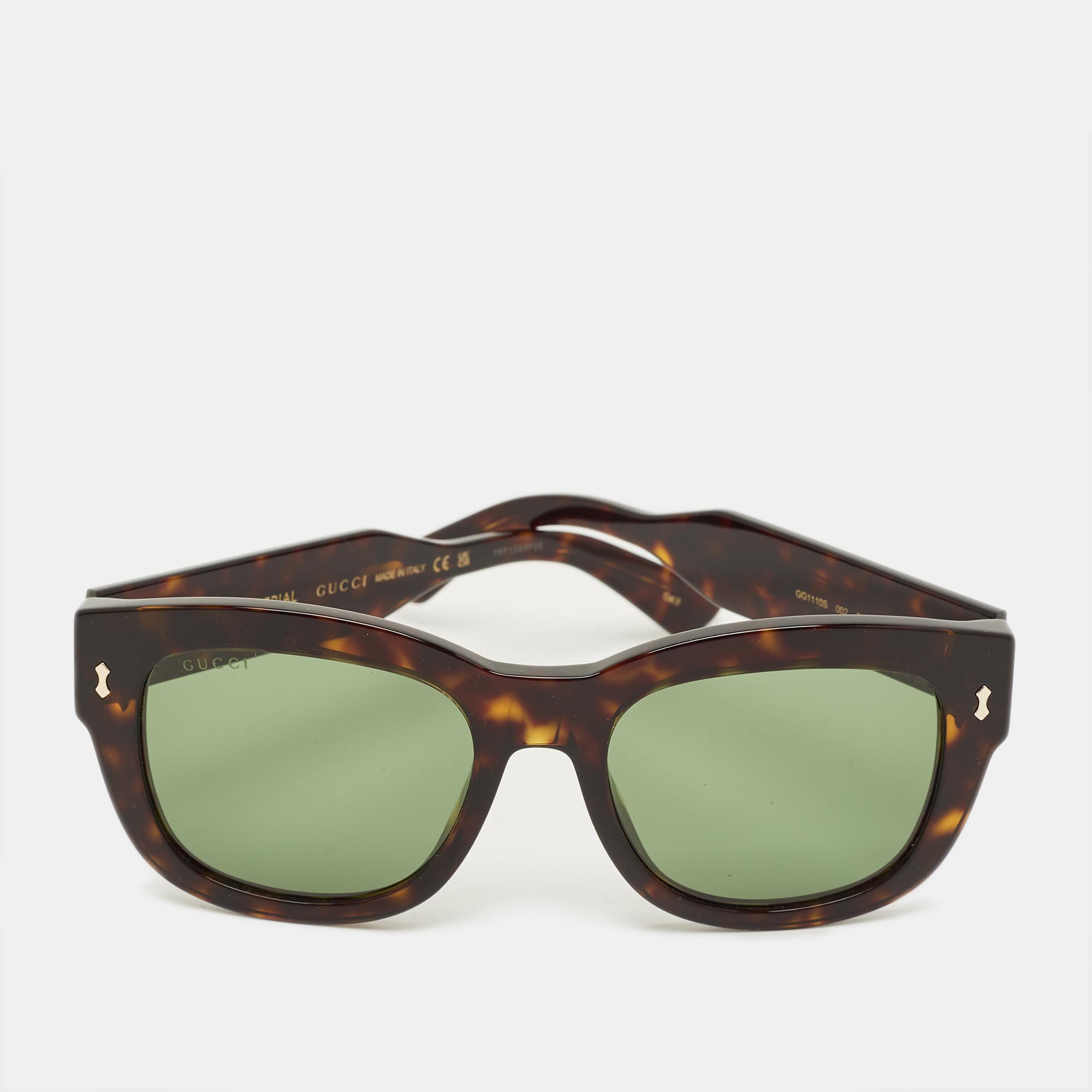 

Gucci Havana GG1110S Square Sunglasses, Brown