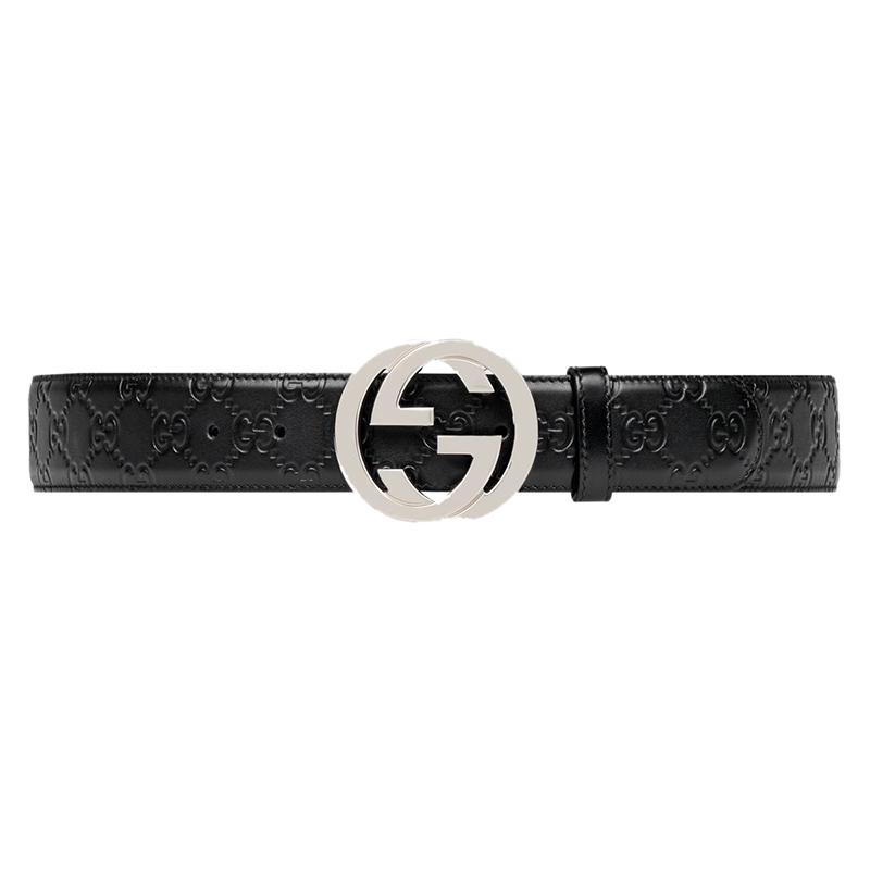 Gucci Black Guccissima Leather Belt 