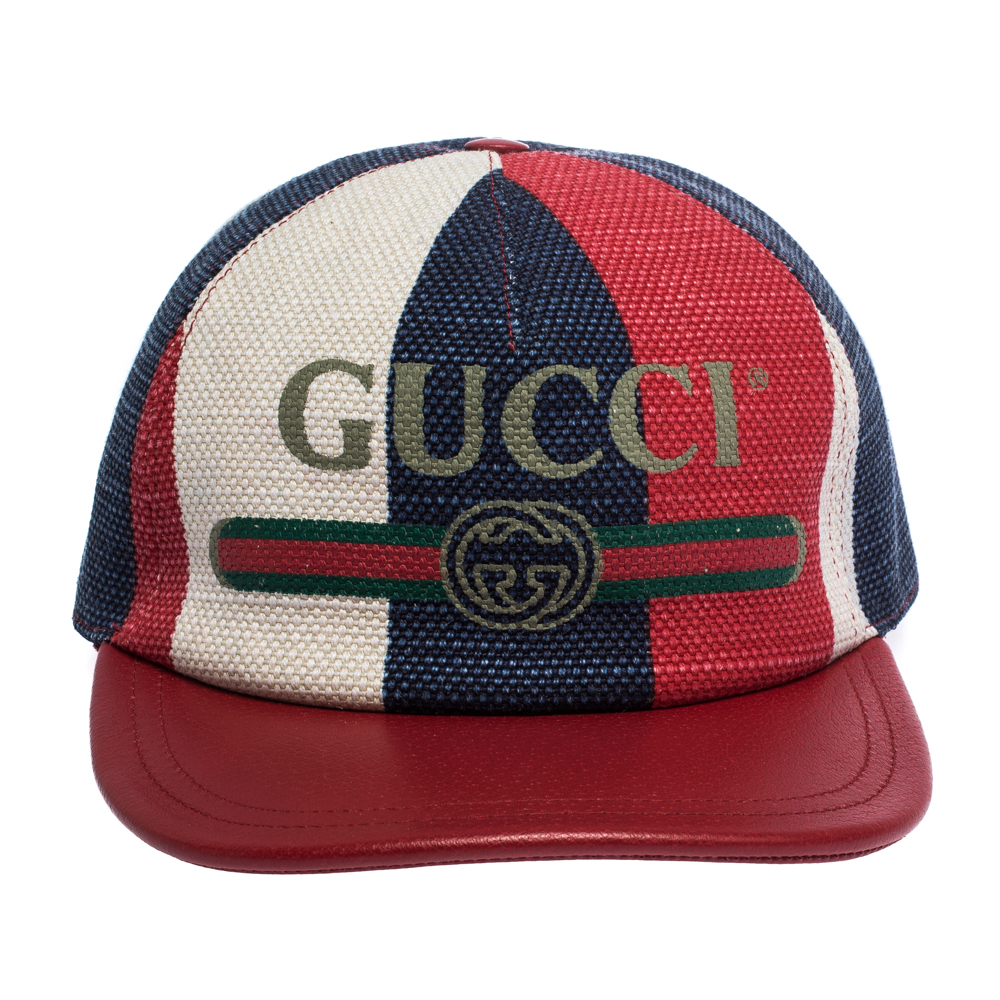 

Gucci Multicolor Linen Sylvie Baseball Hat