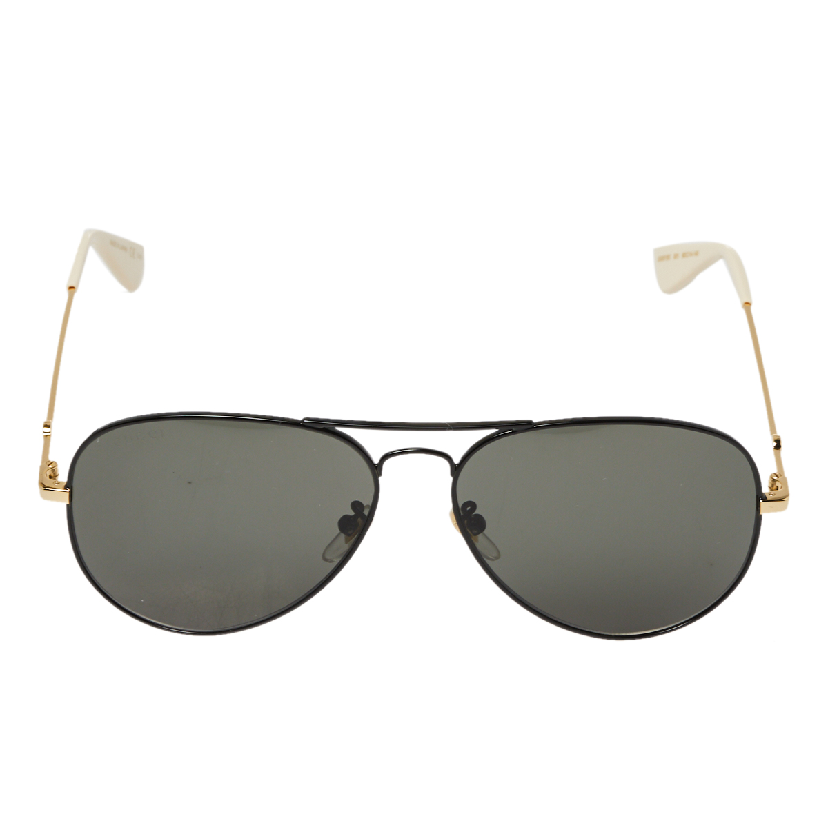

Gucci Gold/Black GG0515S Bee Aviator Sunglasses, Grey
