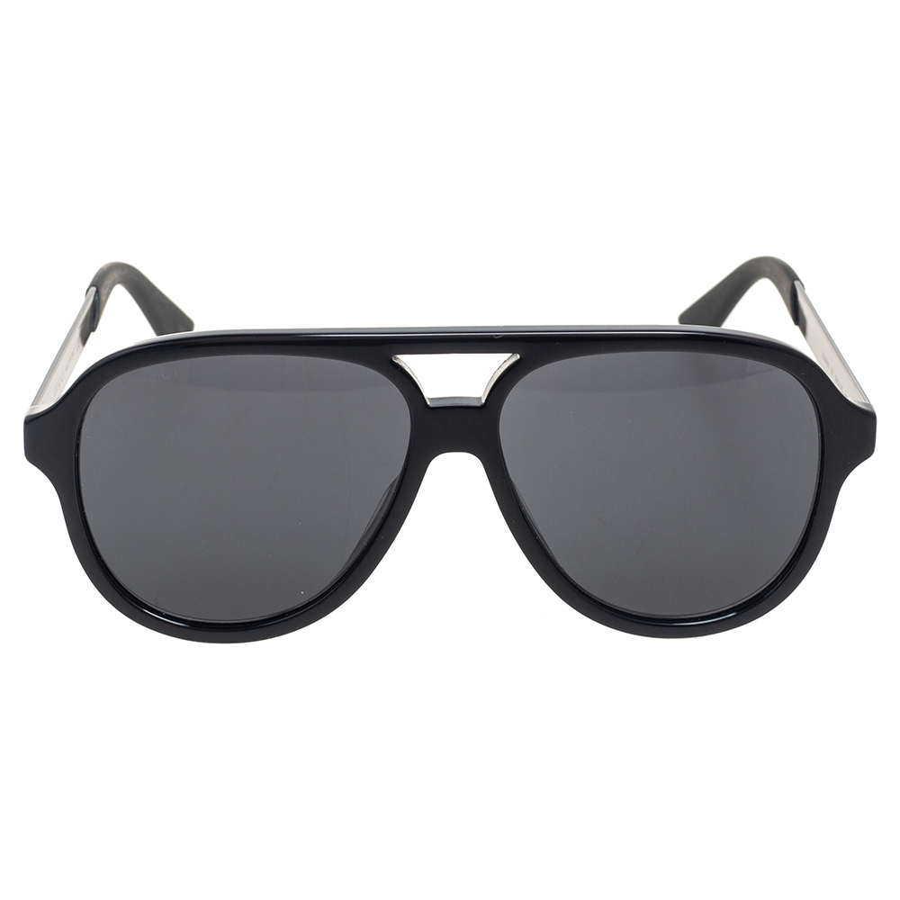 

Gucci Black Acetate GG0688S Aviator Sunglasses