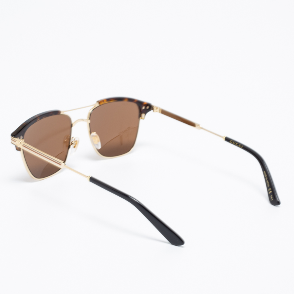 

Gucci Black/Turquoise Brown GG0241S Aviator Sunglasses