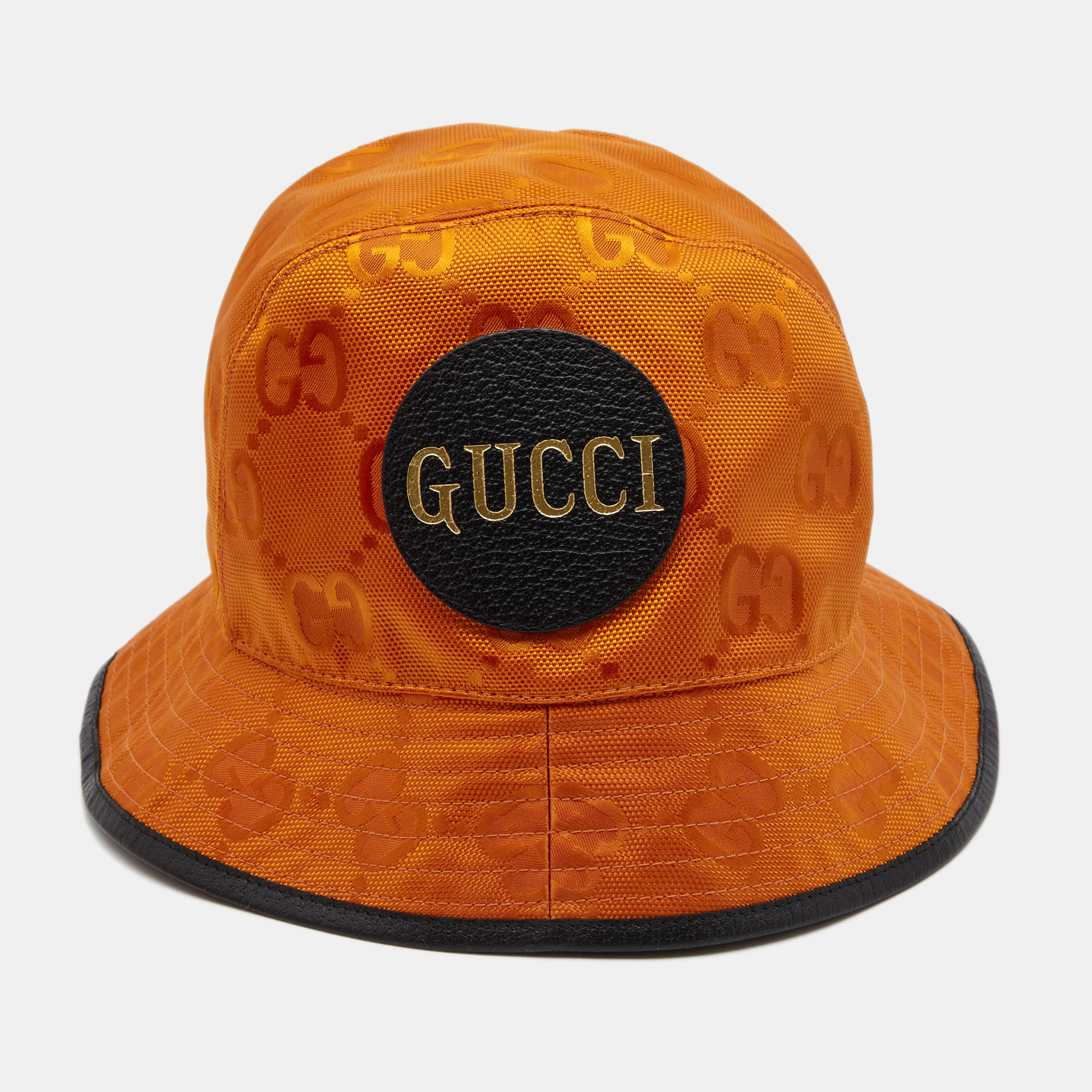 

Gucci Off the Grid Orange GG Fabric Bucket Hat