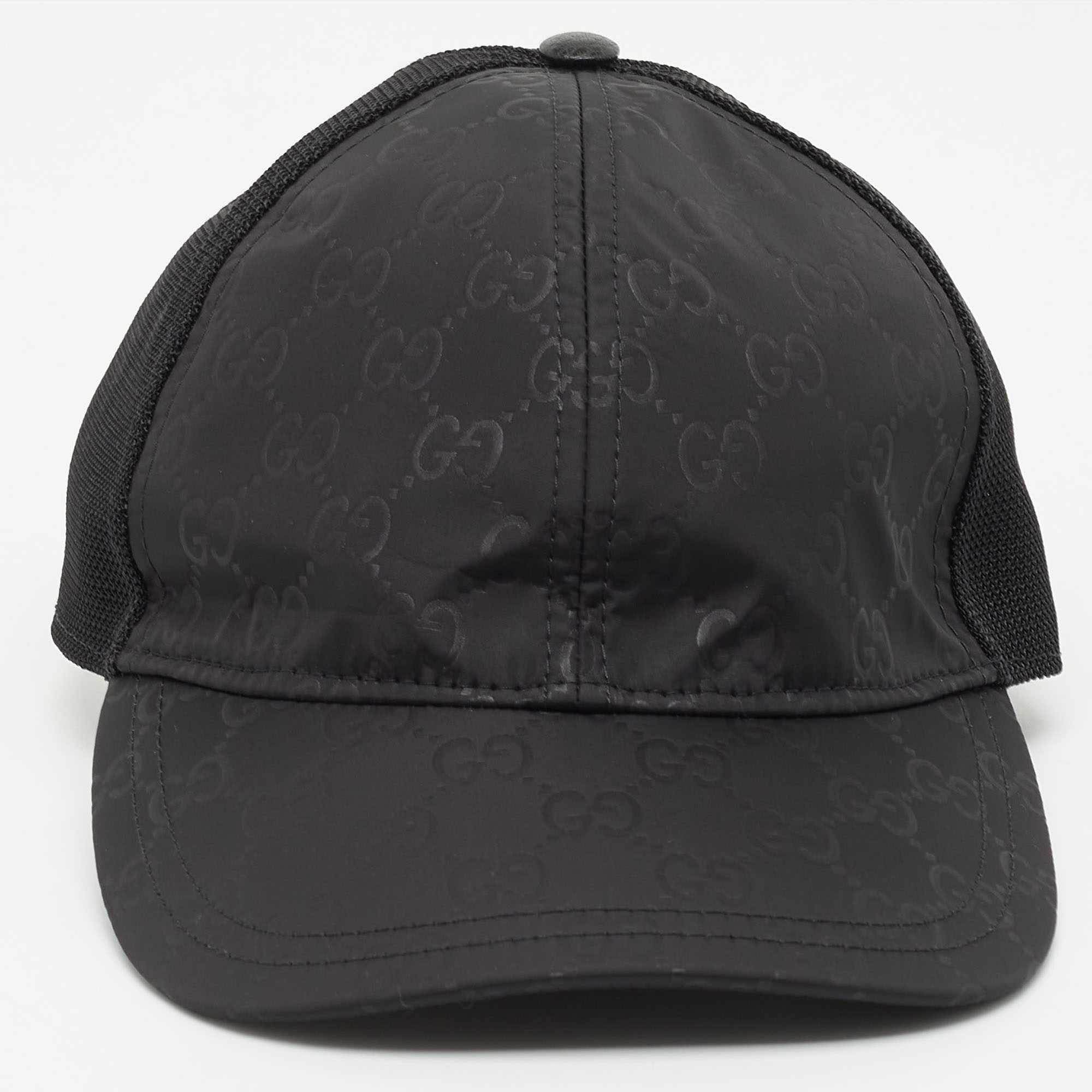 

Gucci Black GG Nylon & Mesh Baseball Cap