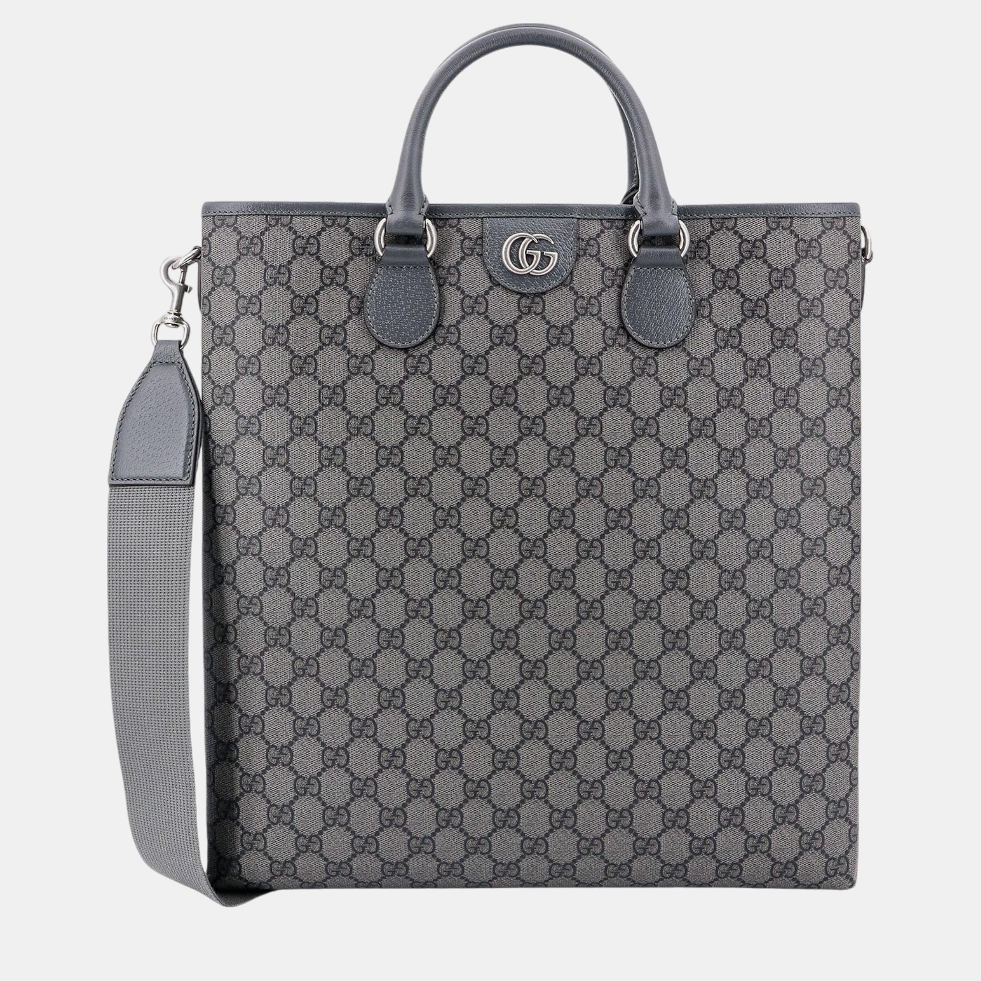 

Gucci Grey GG Supreme Canvas Tote Bag