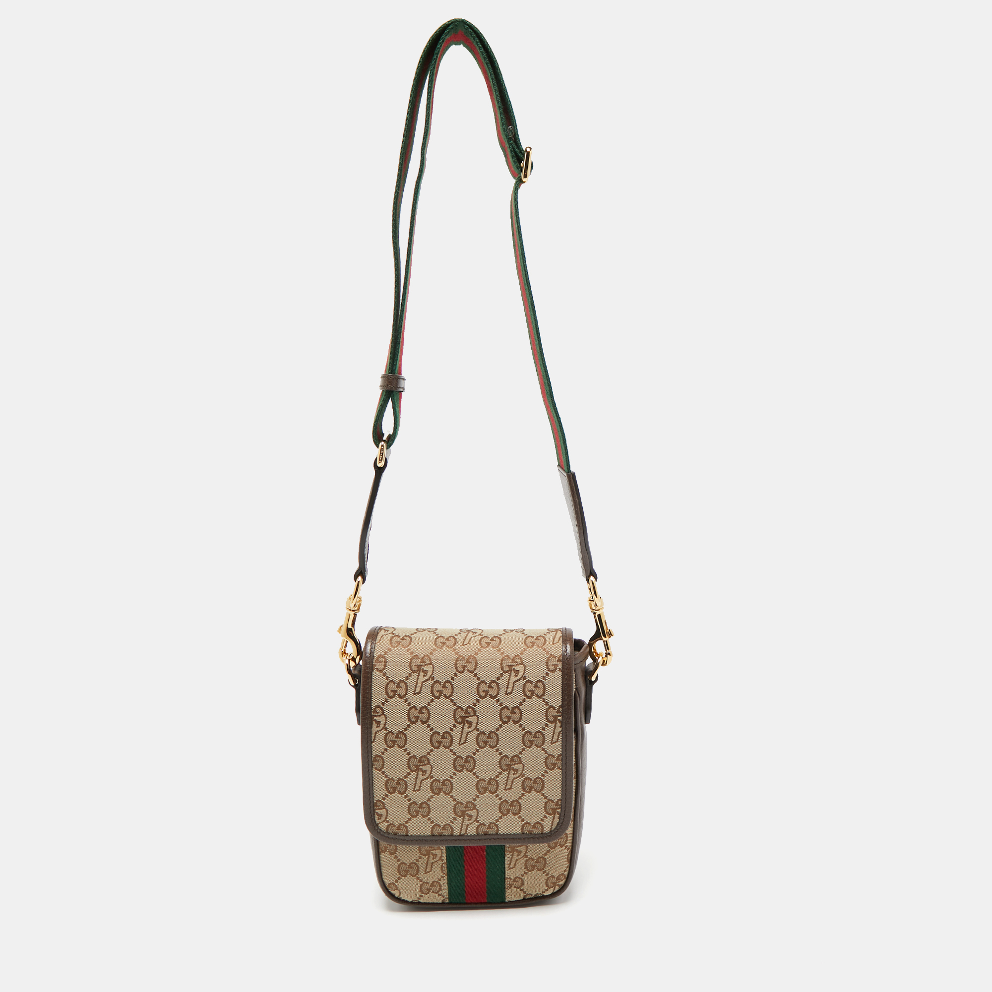 

Gucci x Palace Beige/Ebony GG-P Canvas and Leather Messenger Bag