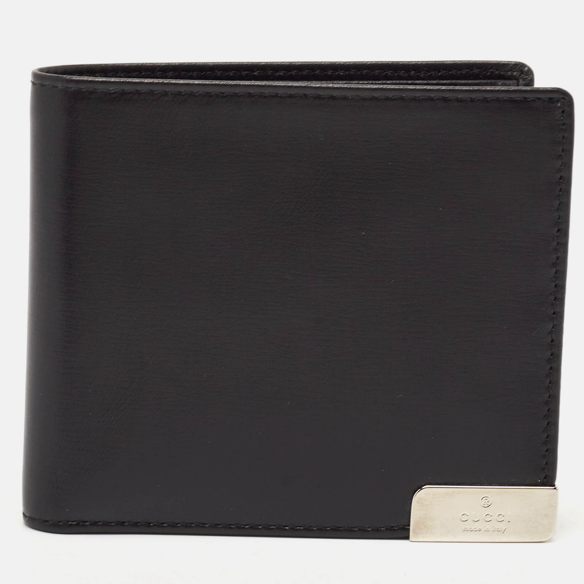 

Gucci Black Leather Bifold Wallet