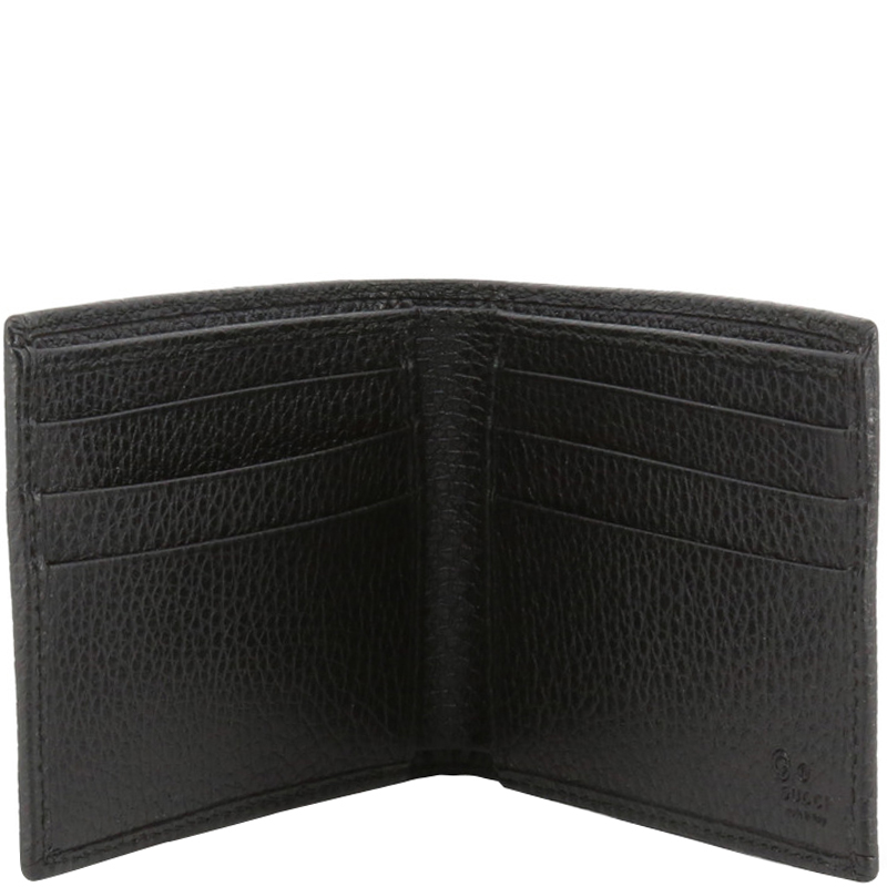 

Gucci Black GG Canvas and Leather Bifold Wallet