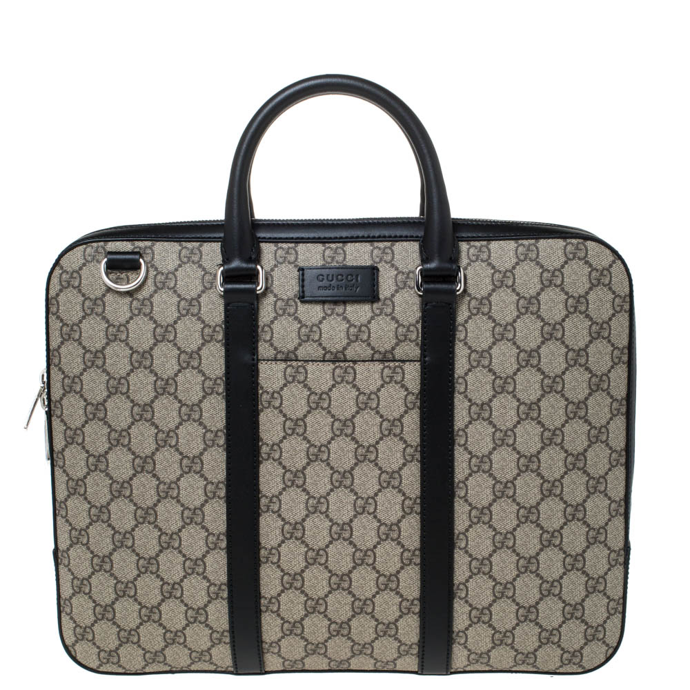 gucci black briefcase