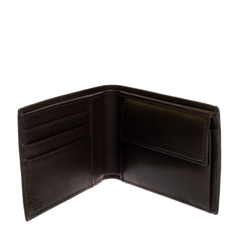 

Gucci Brown GG Microguccissima Leather Bifold Wallet