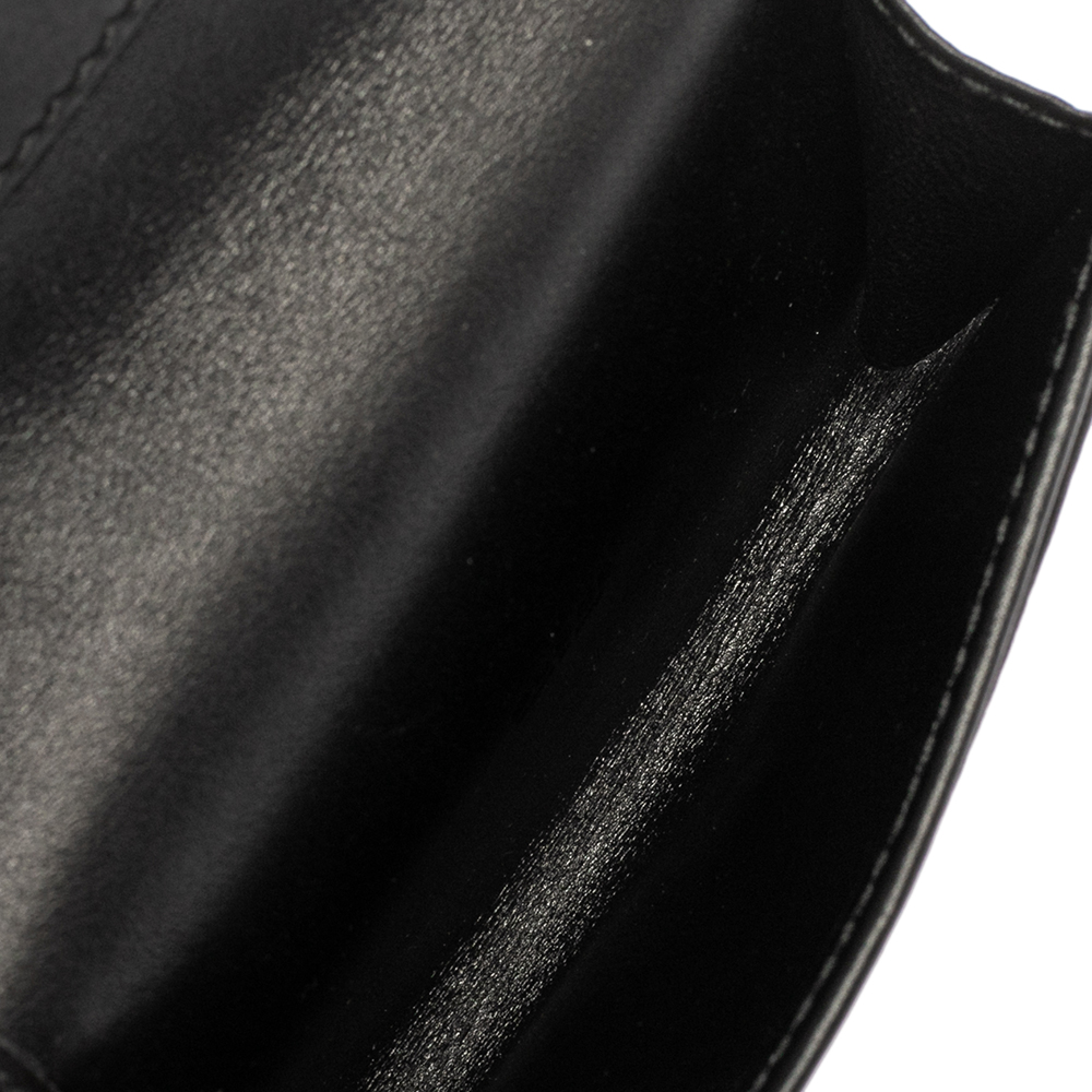 

Gucci Black Guccissima Leather Web Card Case