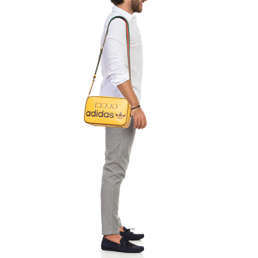

Gucci x Adidas Mustard Leather Small Crossbody Bag, Yellow