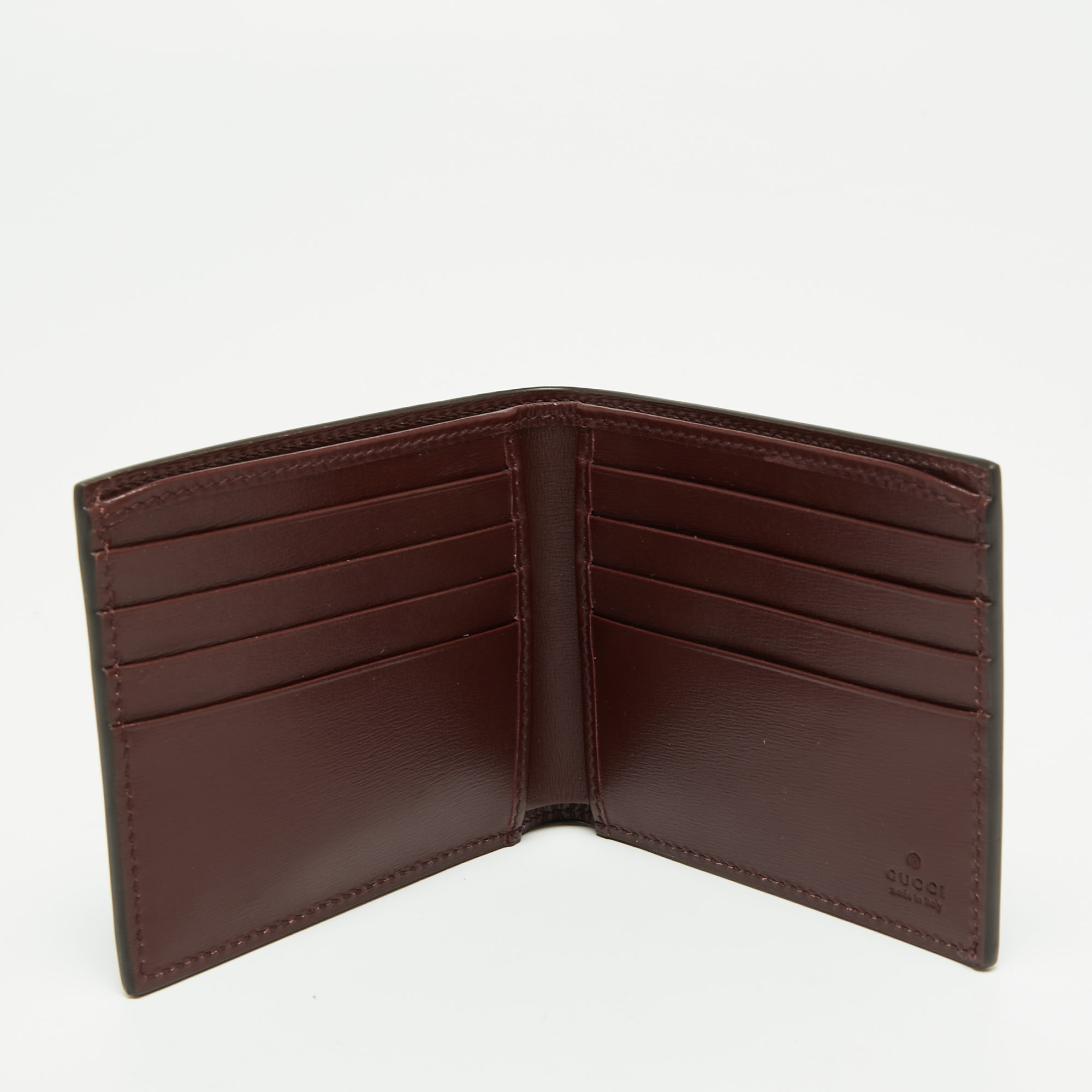 

Gucci Burgundy Leather Orgasmique Bifold Wallet