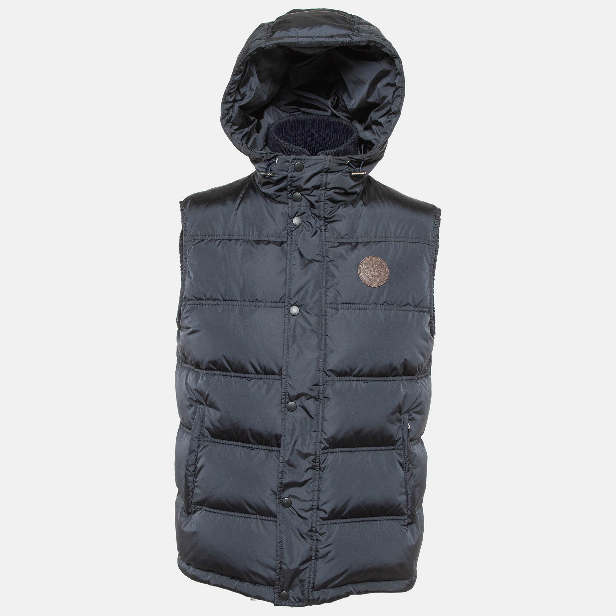 

Gucci Navy Blue Synthetic Sleeveless Quilted Down Jacket M