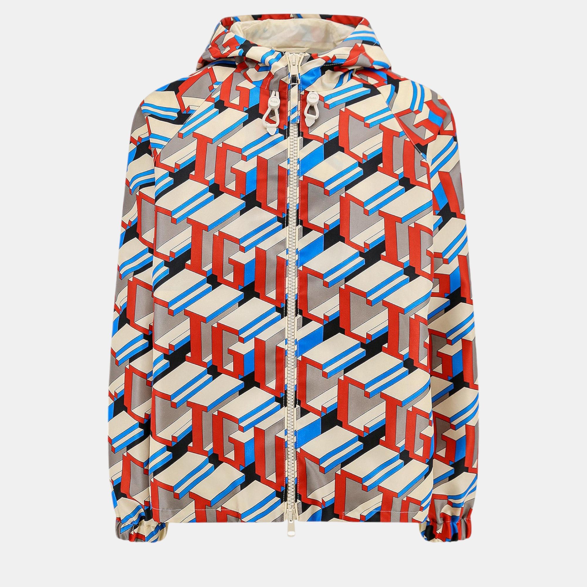 

Gucci Multicolor Nylon Gucci Pixel Print Jacket