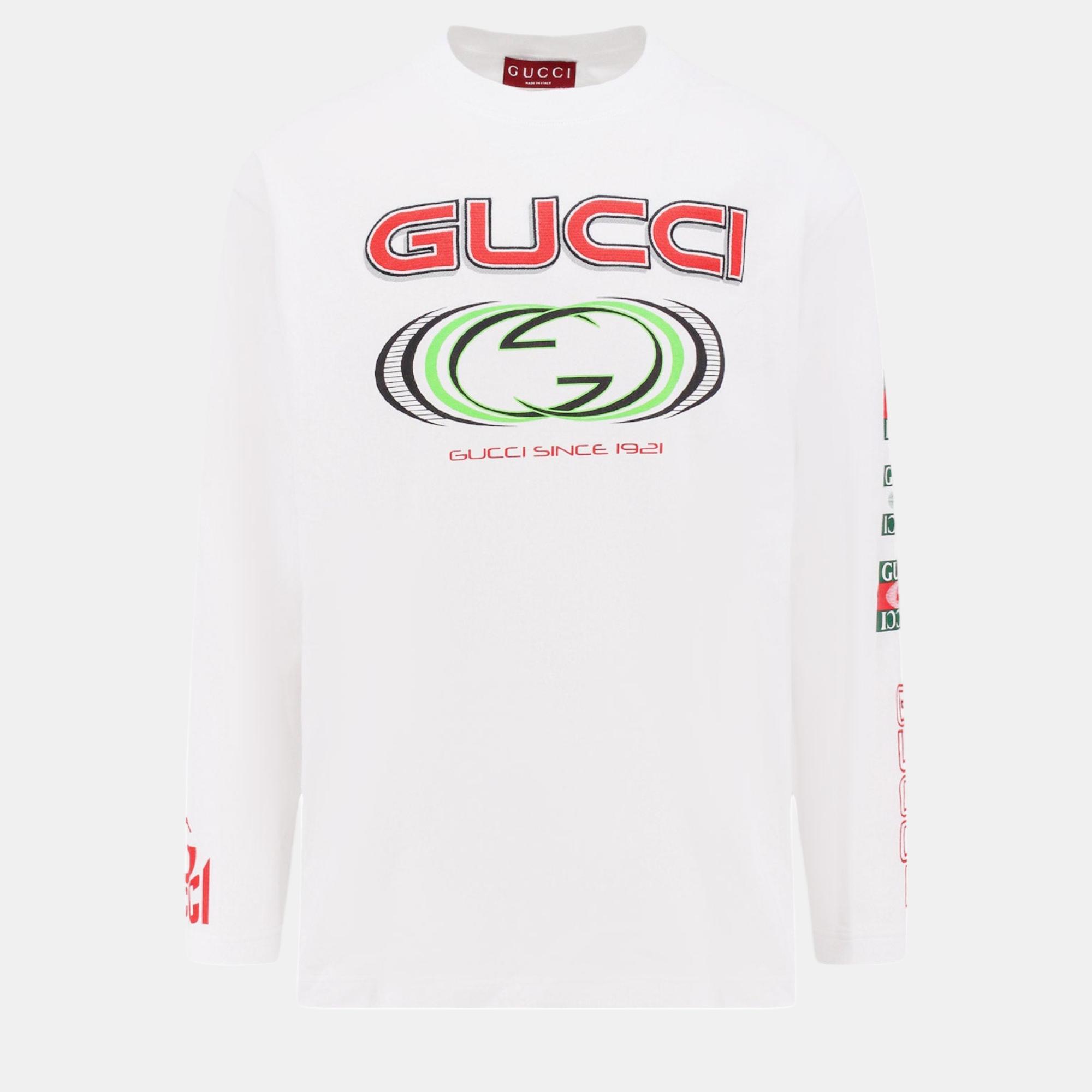 

Gucci White Cotton T-Shirt