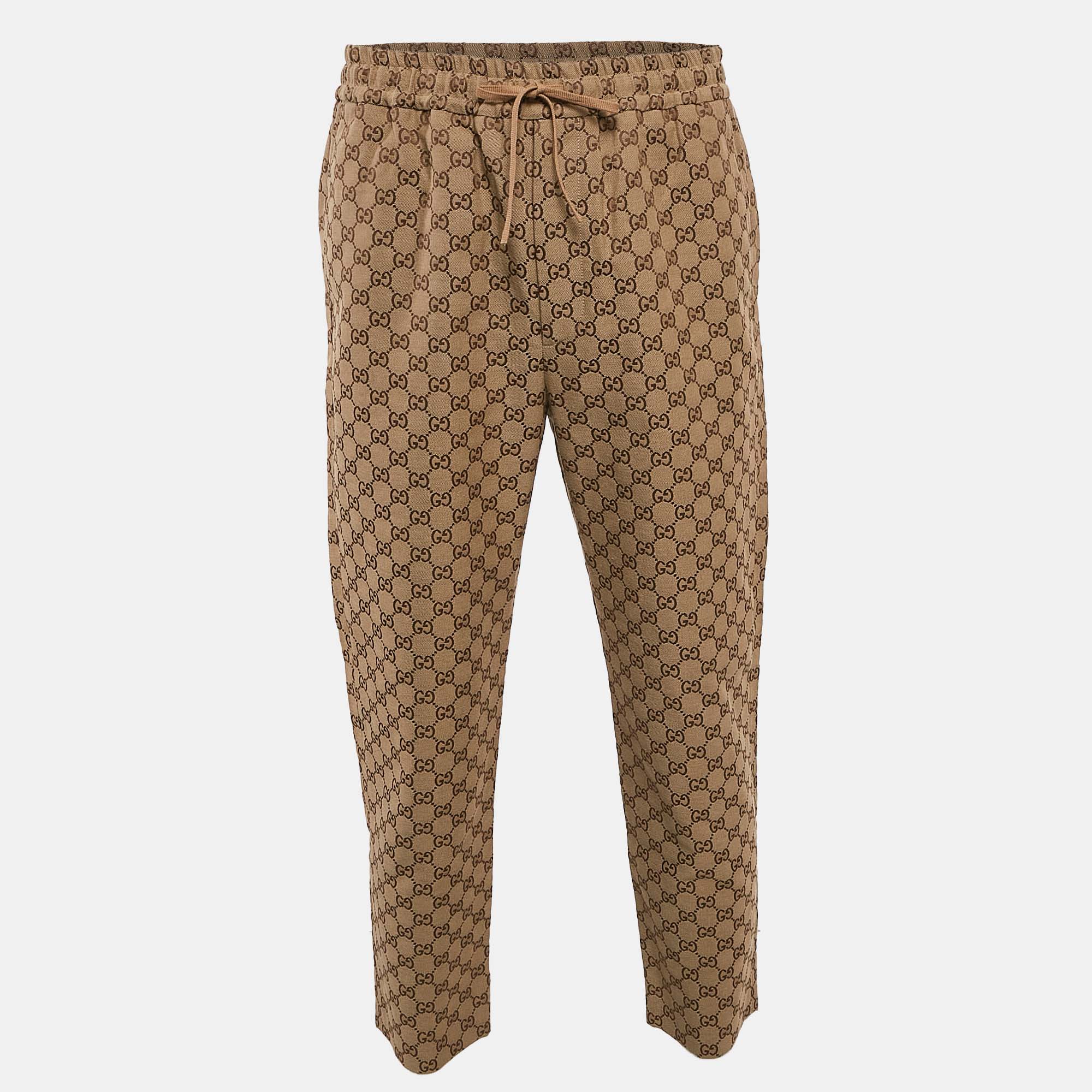 

Gucci Brown GG Canvas Track Pants L