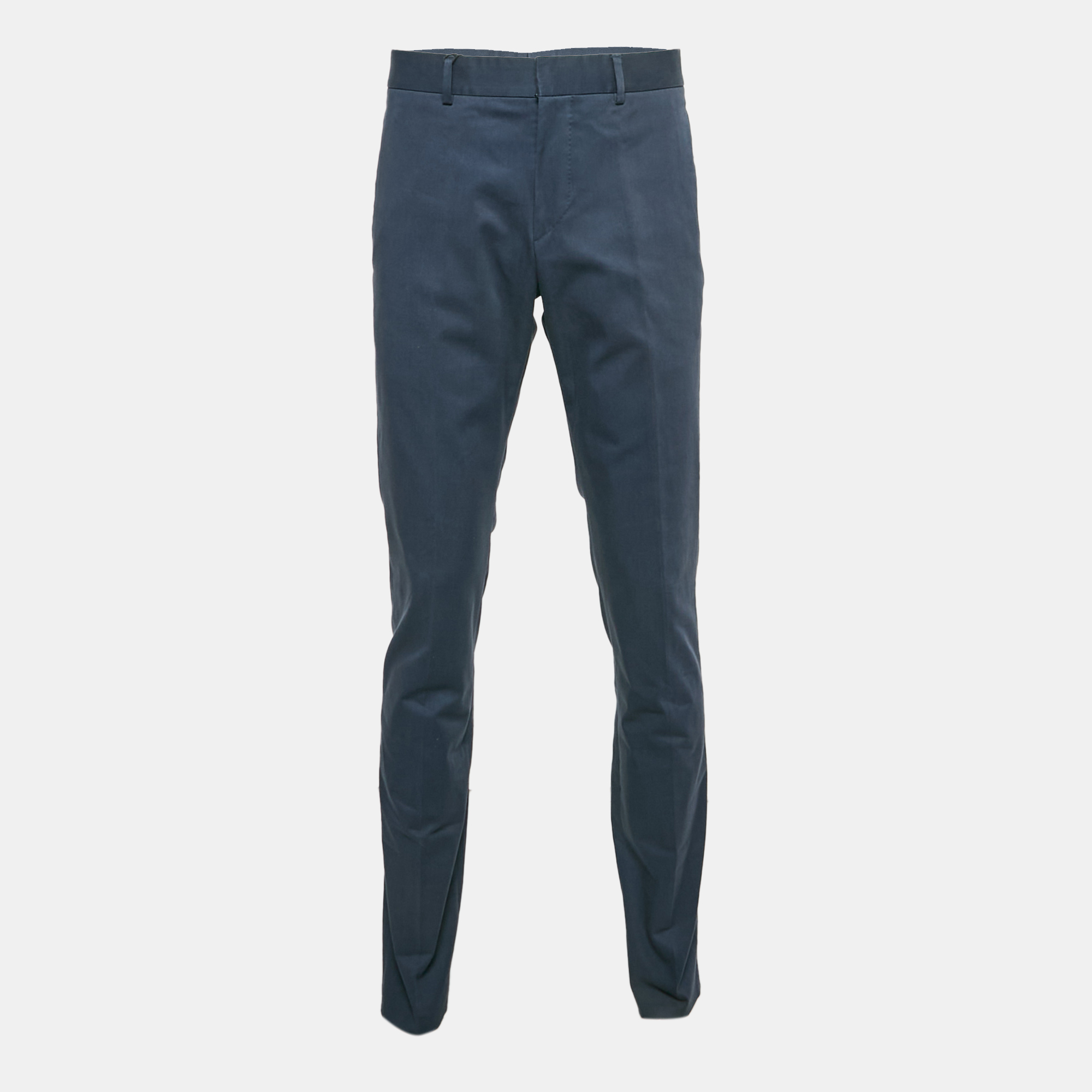 

Gucci Blue Gabardine Regular Fit Trousers L