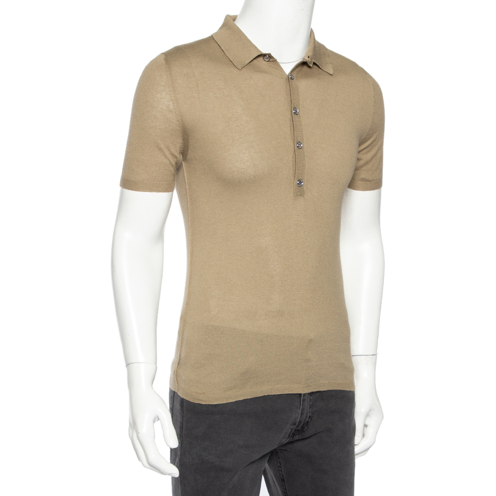 

Gucci Dark Beige Cashmere Short Sleeve T-Shirt