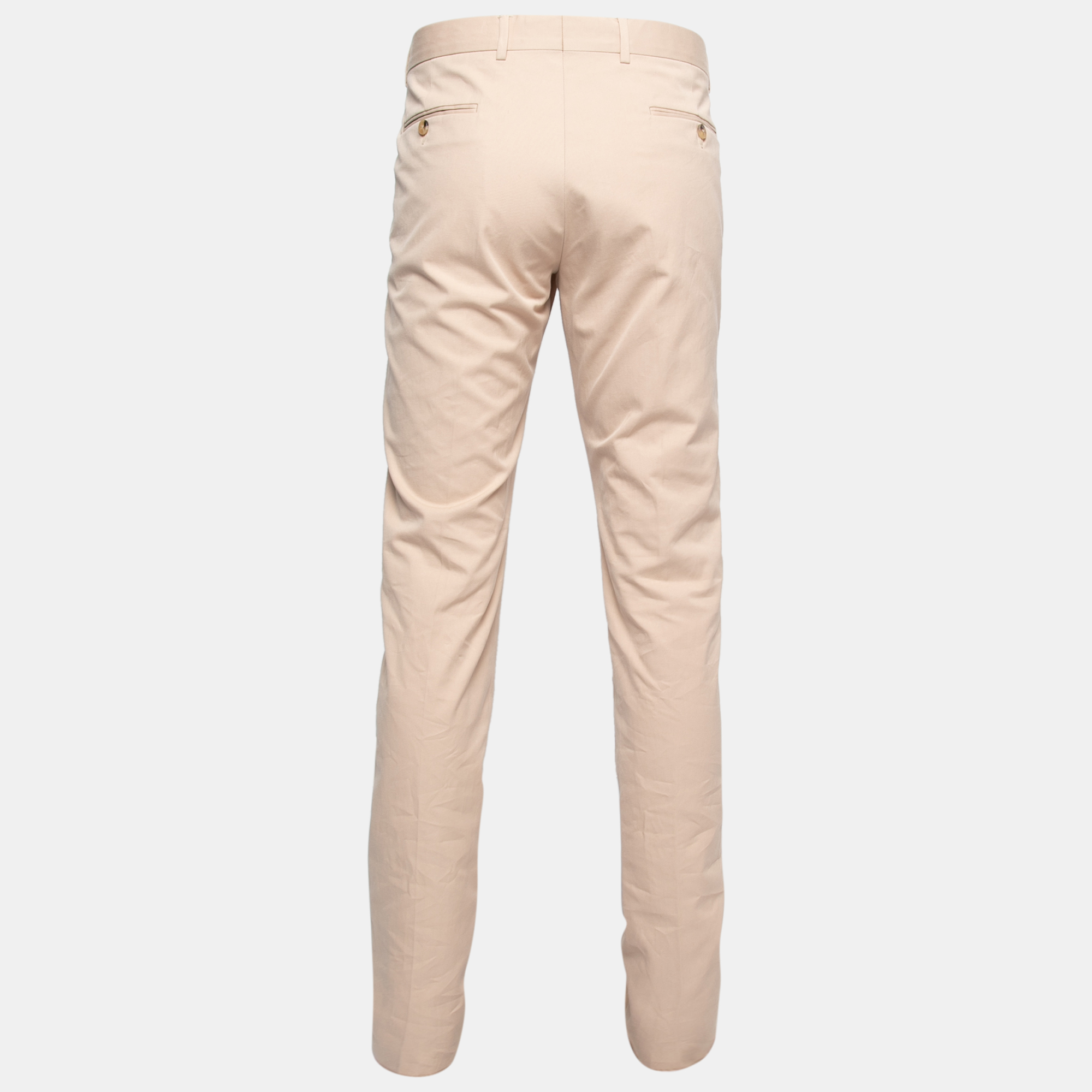 

Gucci Beige Cotton Regular Fit Trousers  Waist 36