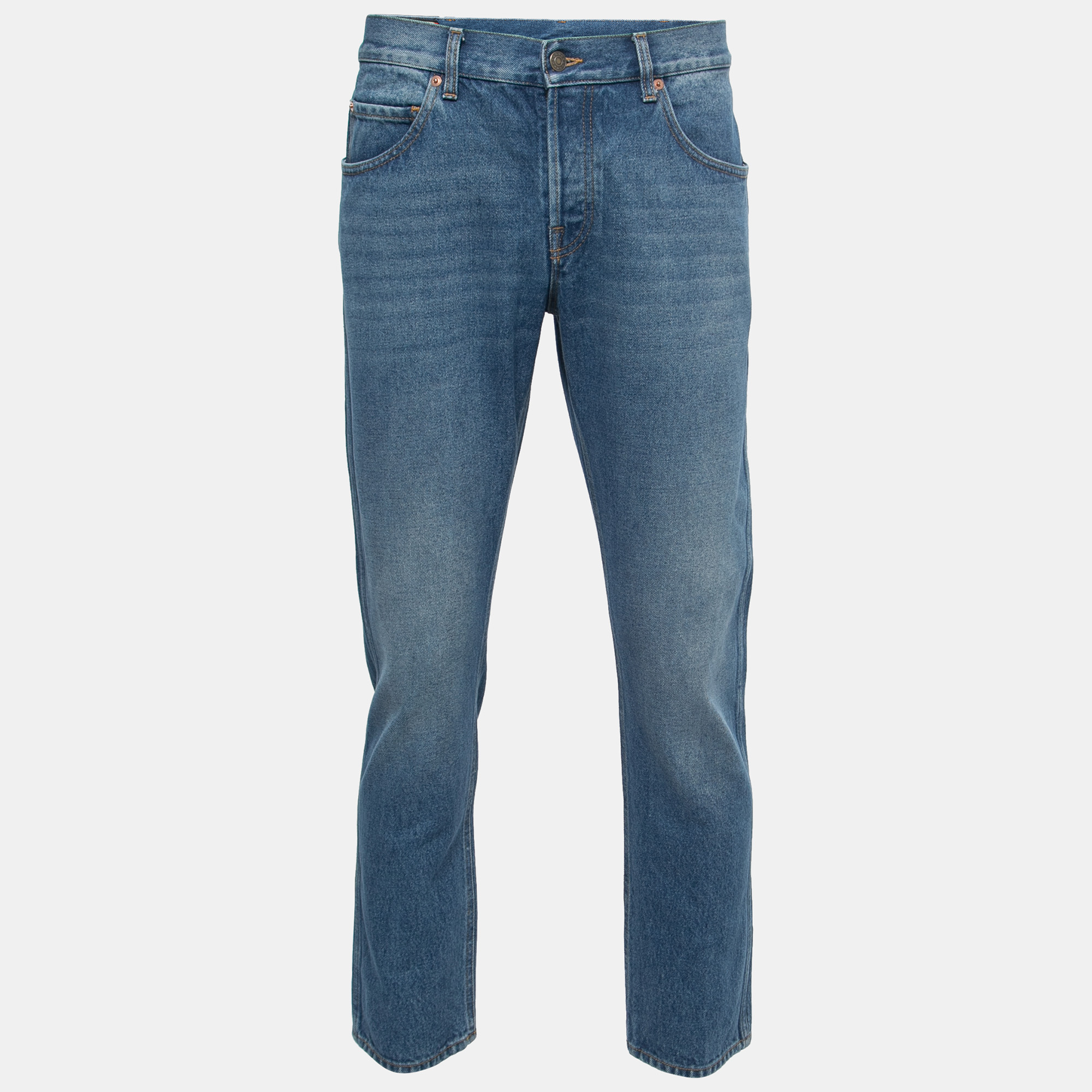 Gucci Blue Light Wash Tapered Jeans L / Waist 35"
