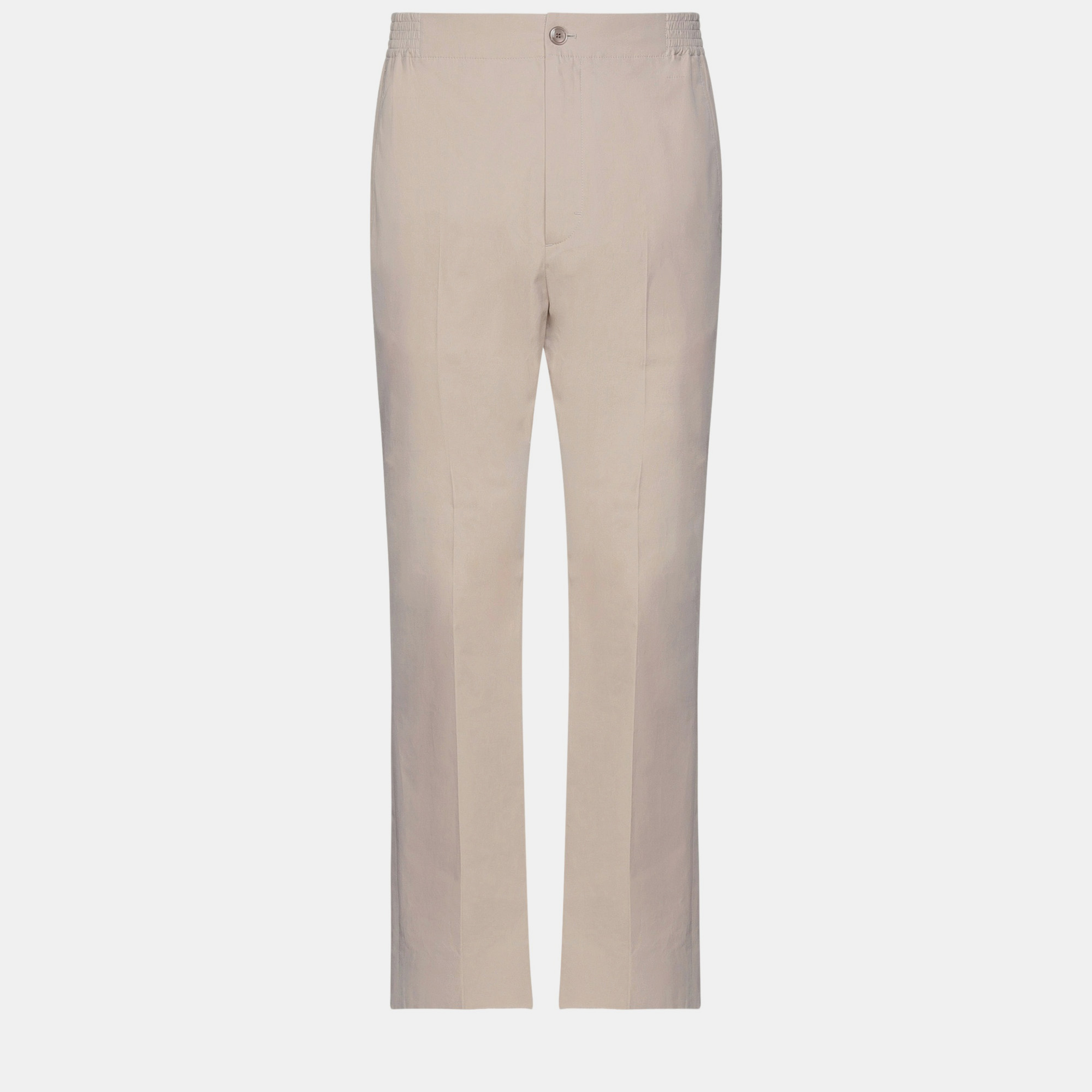 Pre-owned Gucci Cotton Pants 44 In Beige