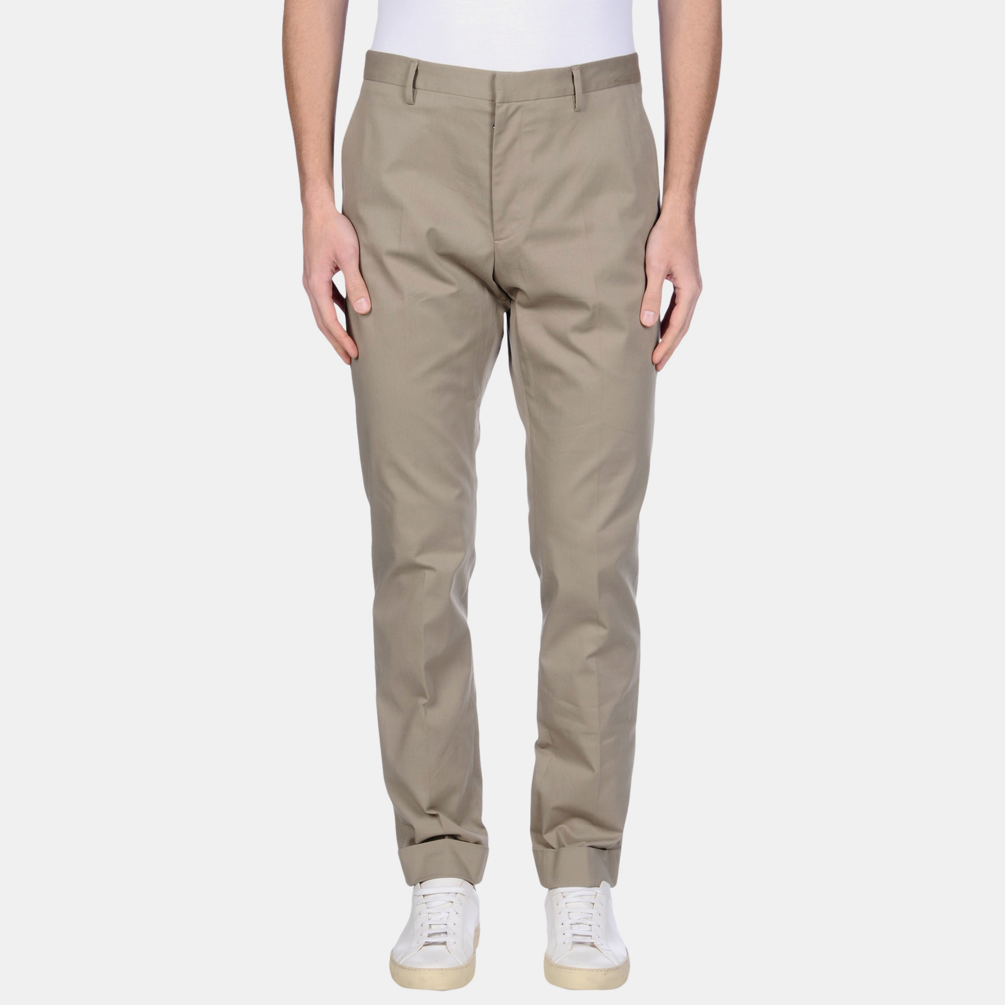 

Gucci Khaki Green Cotton Twill Pants  (IT 50