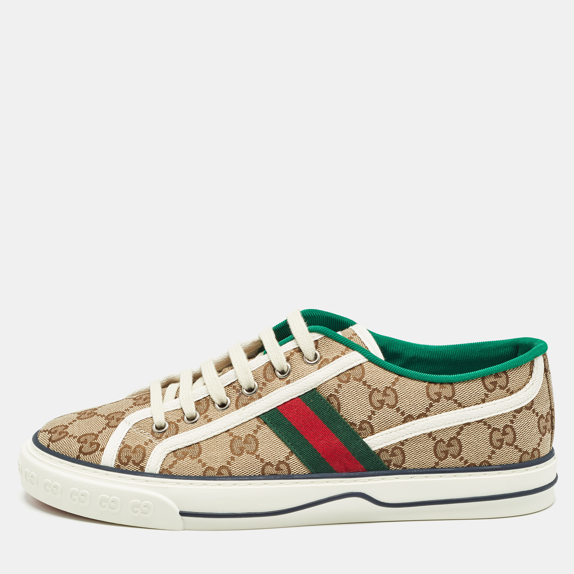 

Gucci Beige/Ebony GG Canvas Tennis 1977 Sneakers Size 42