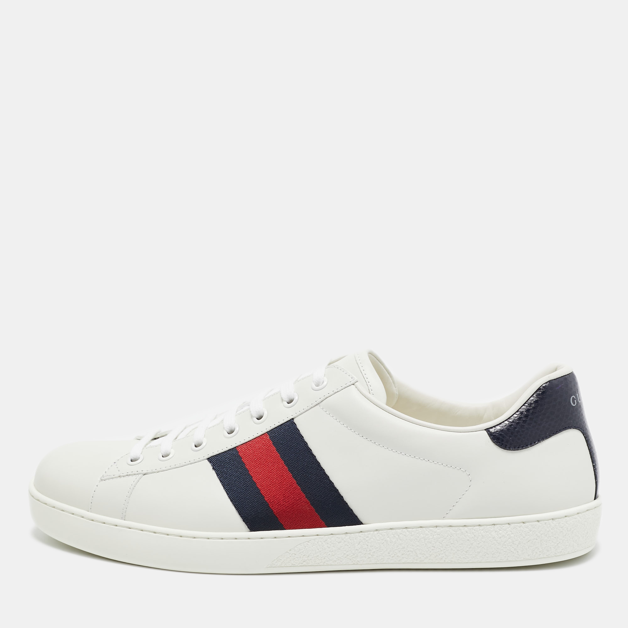 

Gucci White Leather Ace Sneakers Size 45