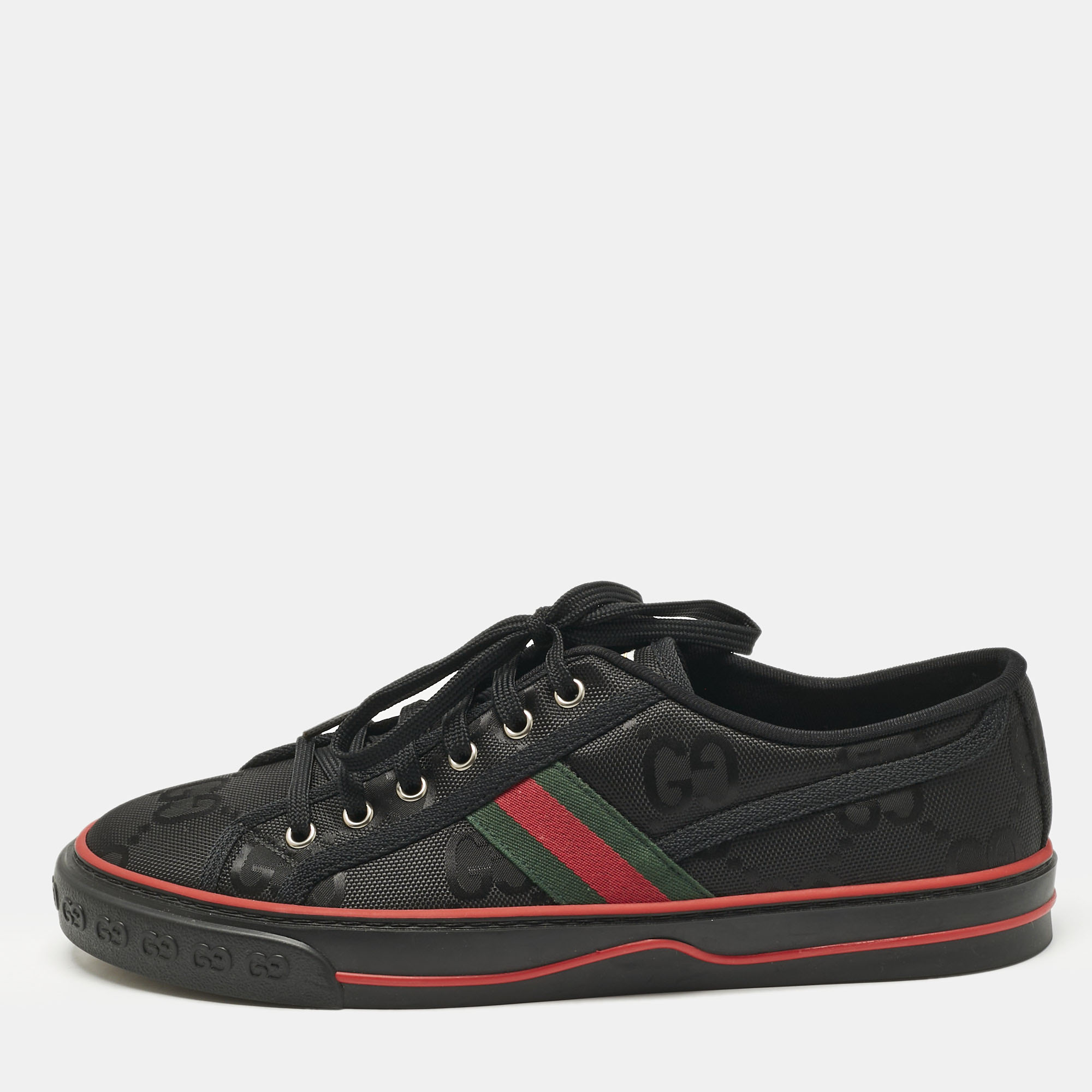 

Gucci Black Jumbo GG Canvas Tennis 1977 Sneakers Size 43