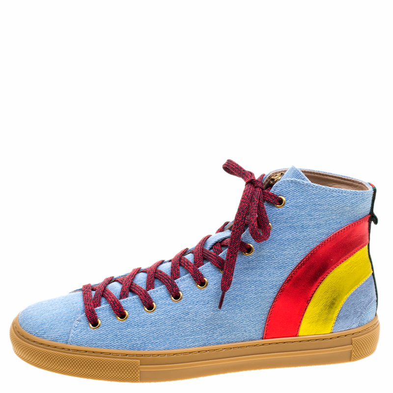 rainbow high top shoes