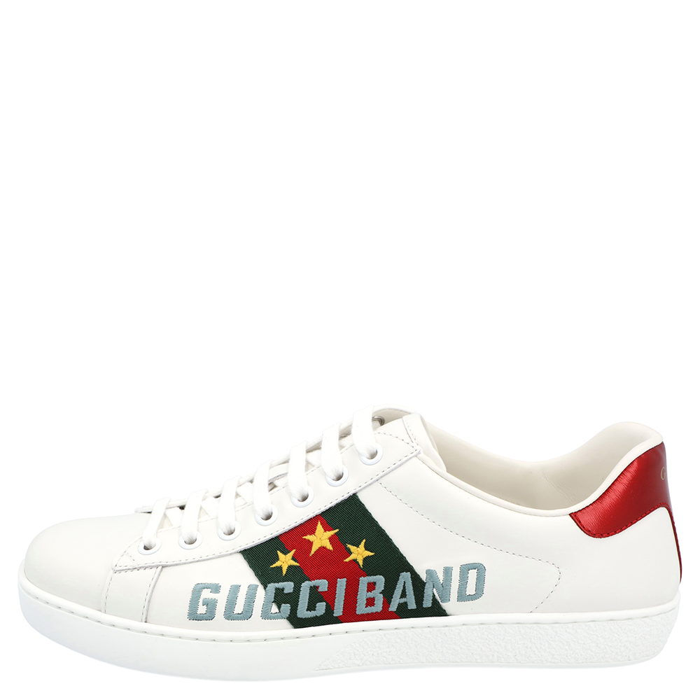 

Gucci White Ace Gucci Band Sneakers Size UK 9 / EU