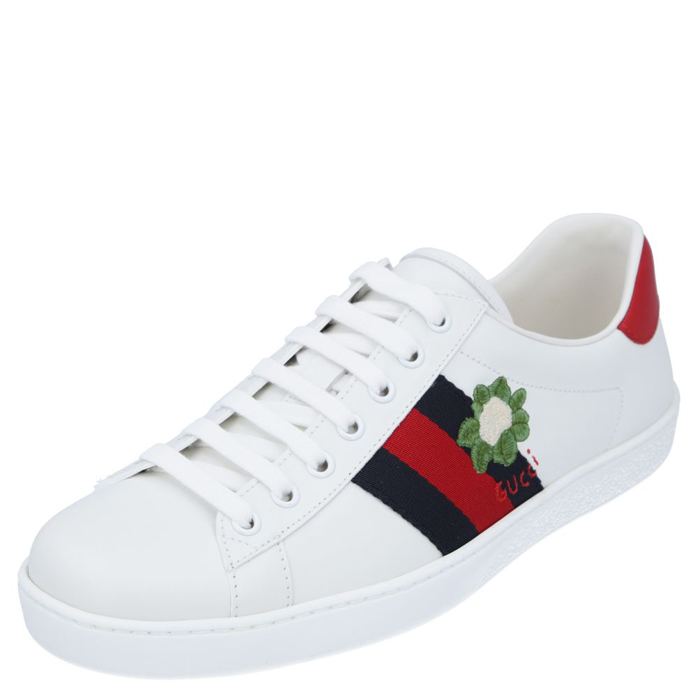 Pre-owned Gucci Ace Cauliflower Sneakers Size Uk 5 In Multicolor