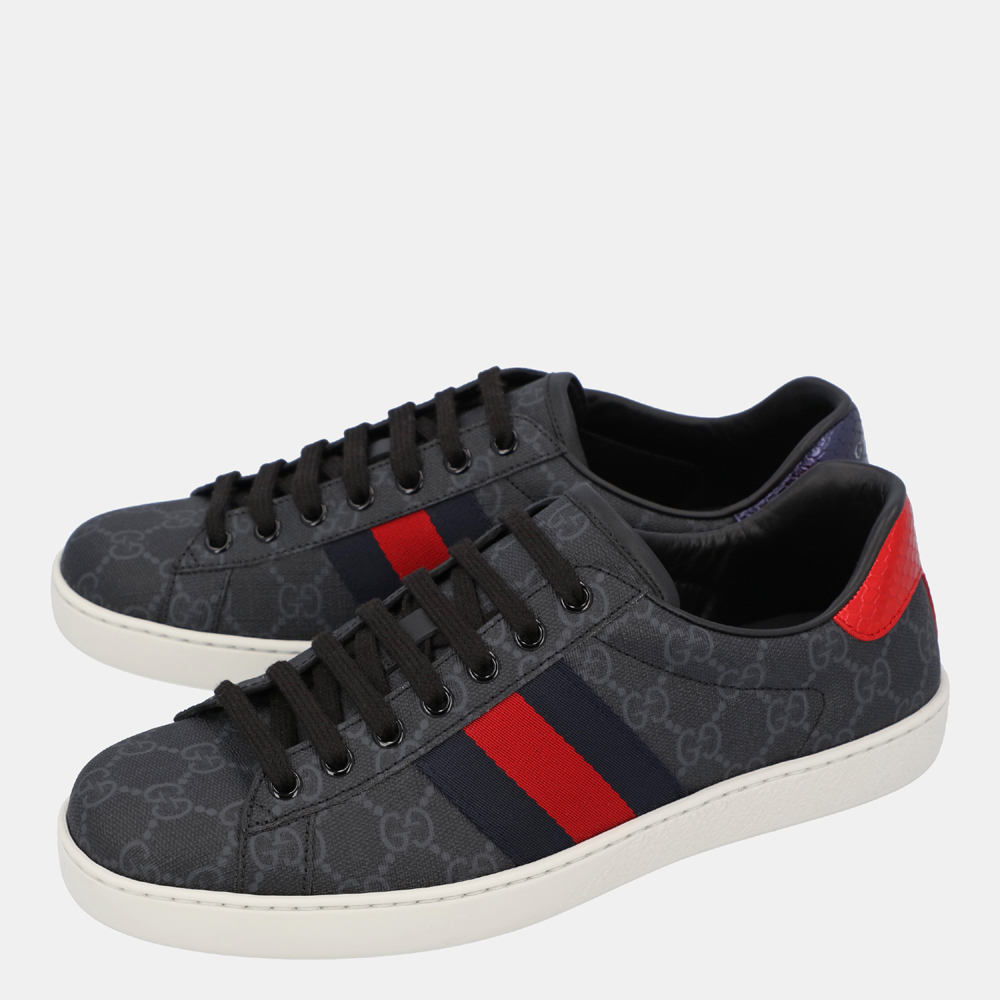 

Gucci Black Ace Supreme Sneakers Size UK 6