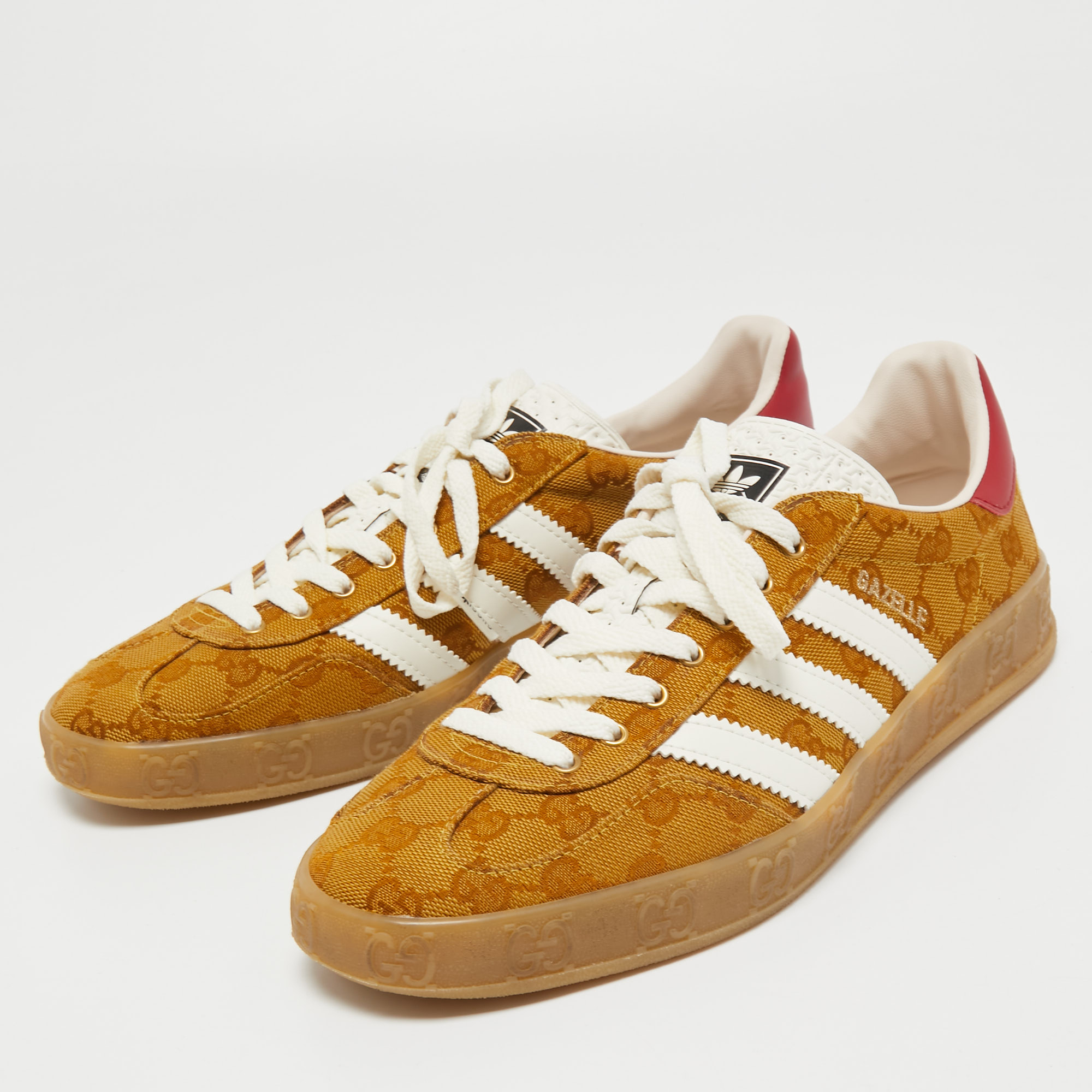 

Gucci X Adidas Brown Canvas Gazelle Sneaker Size