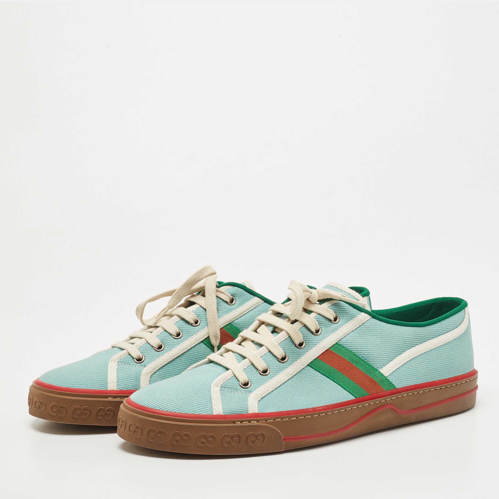 

Gucci Blue Canvas Tennis 1977 Sneakers Size